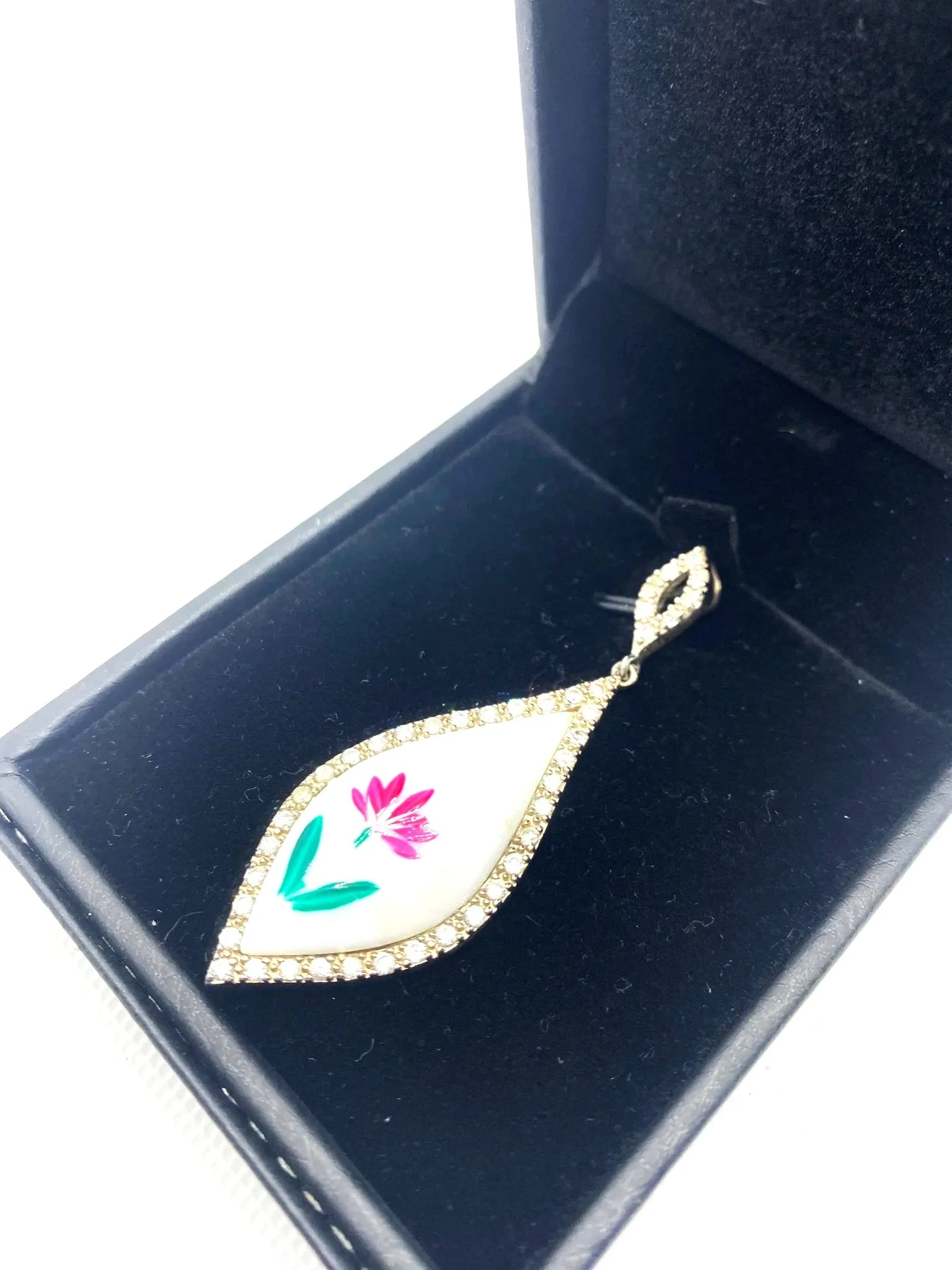 Floral Zircon Tribute Pendant