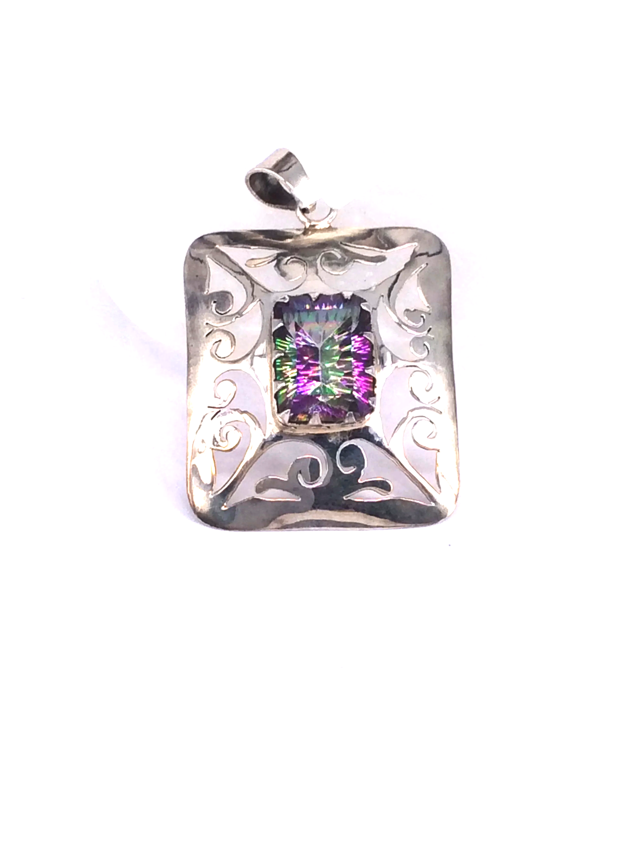 Mystic Topaz Presence Sterling Silver Pendant