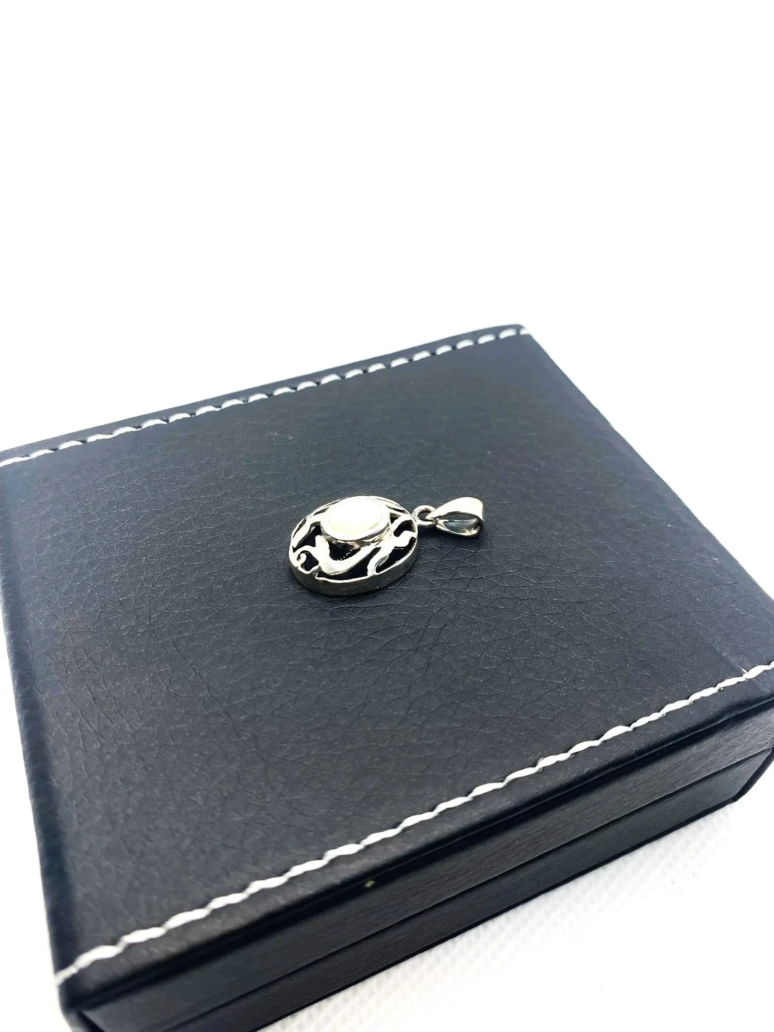 Petite Paua Shell Sterling Silver Pendant