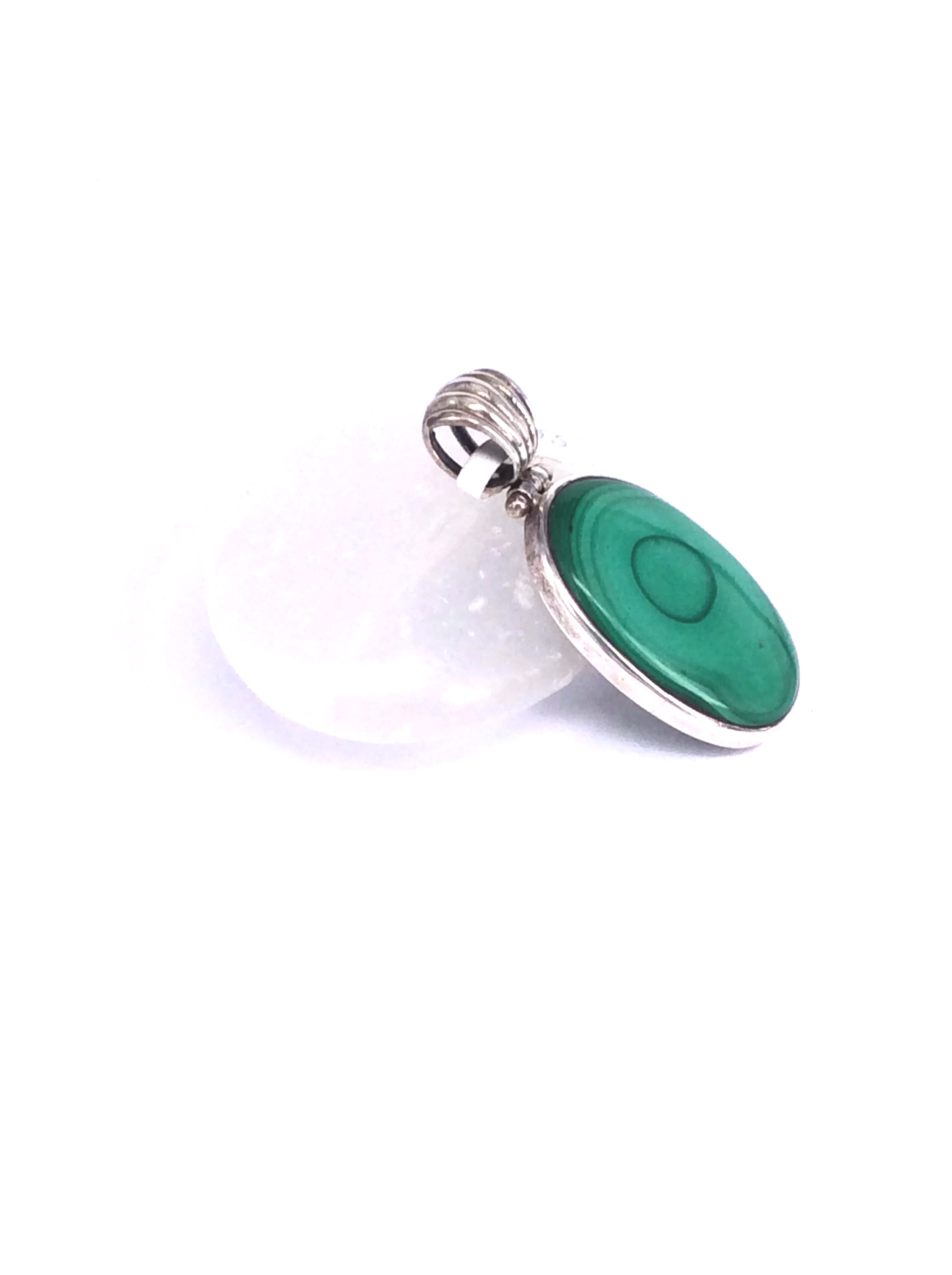 Malachite Sterling Silver Pendant