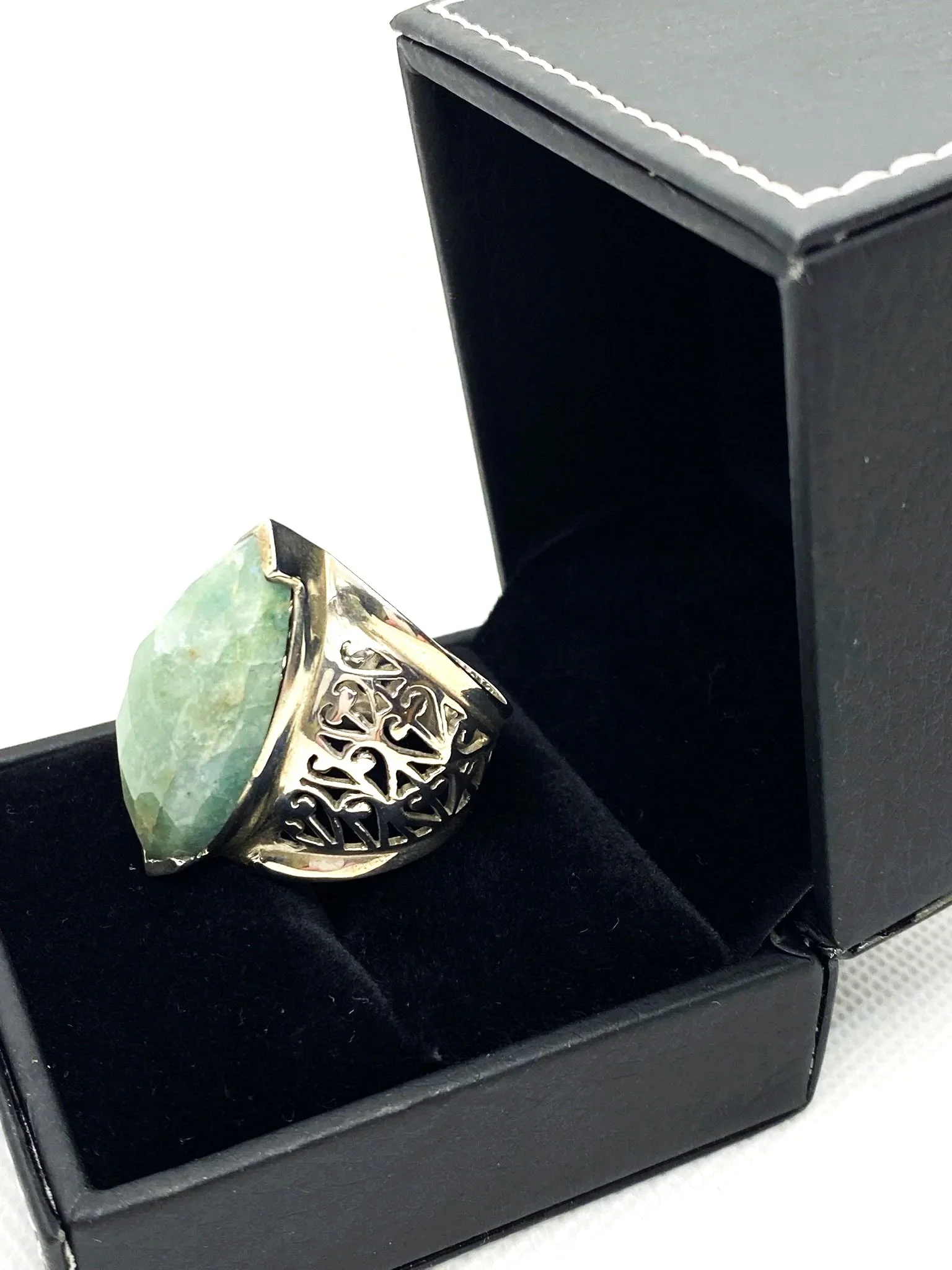Amazonite Beast (S11) Sterling Silver Ring