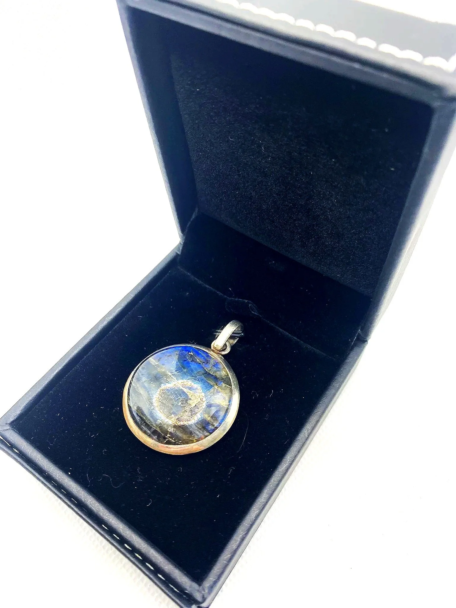 Labradorite Full Moon Pendant