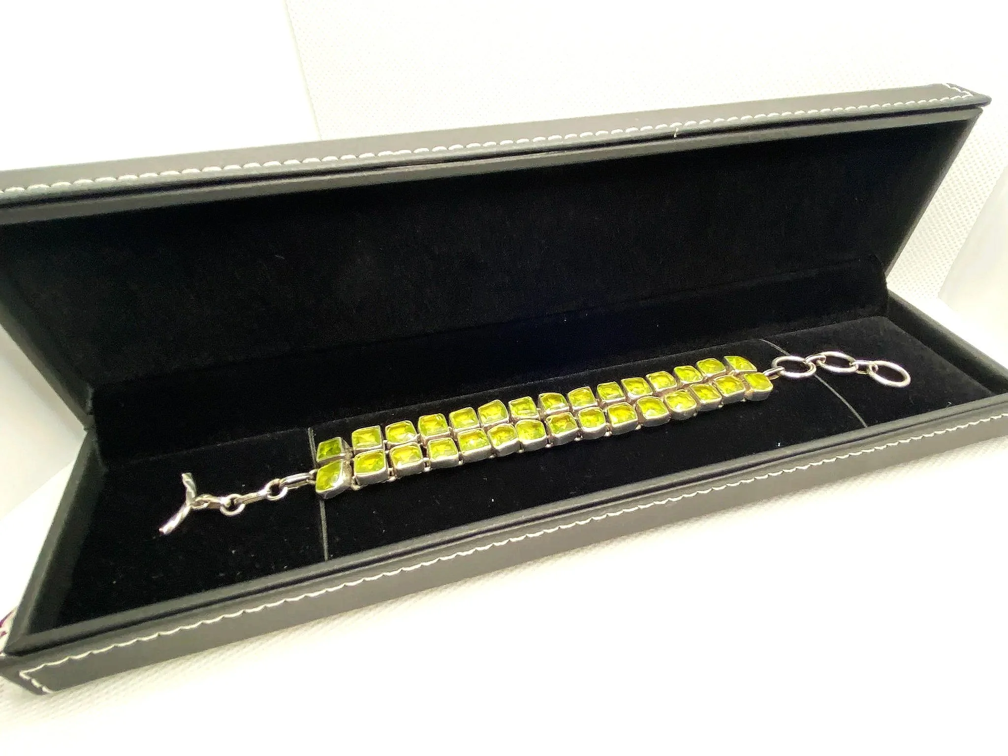 Peridot Bracelet in Sterling Silver