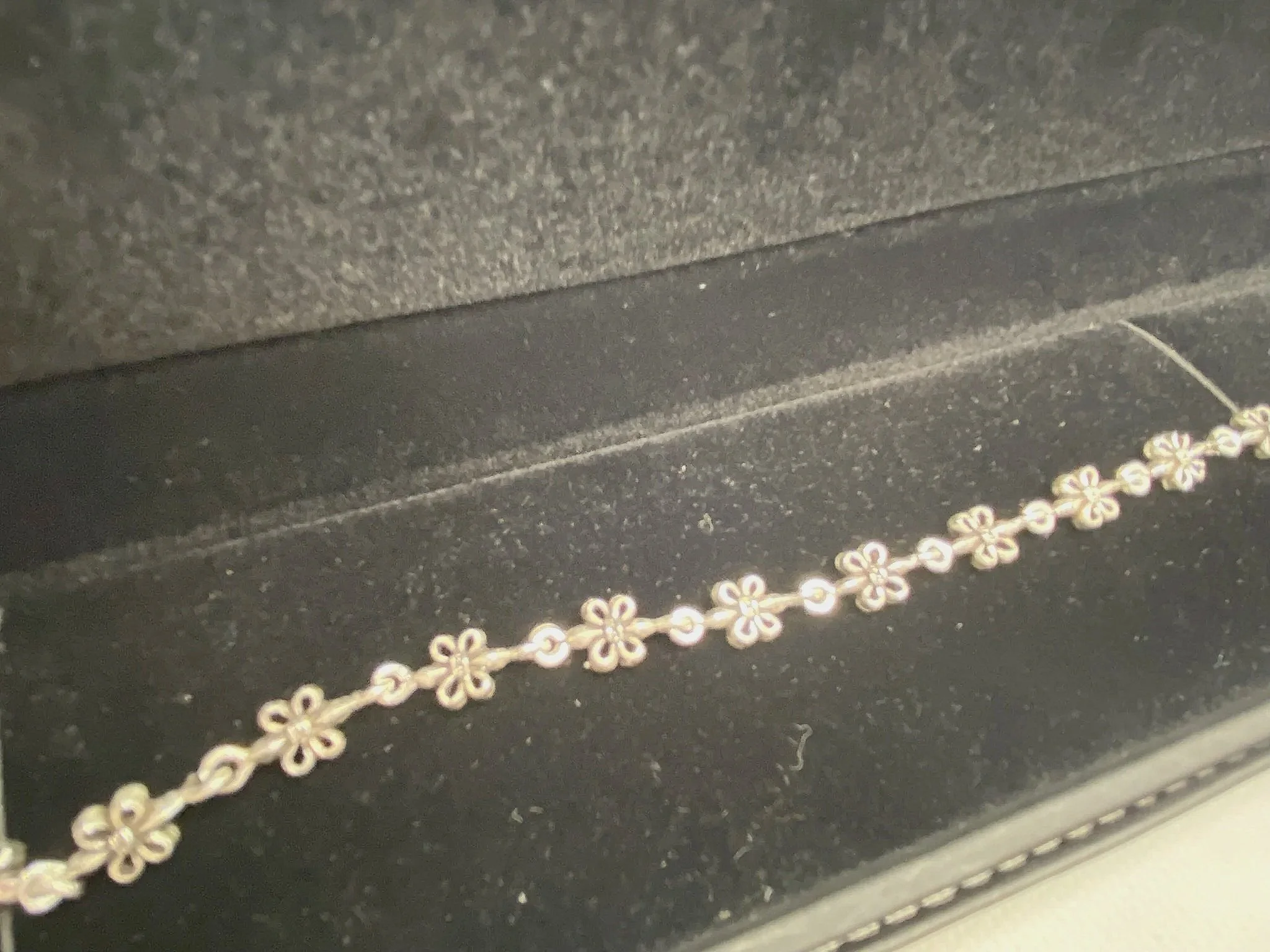 Floral Sterling Silver Classic Bracelet