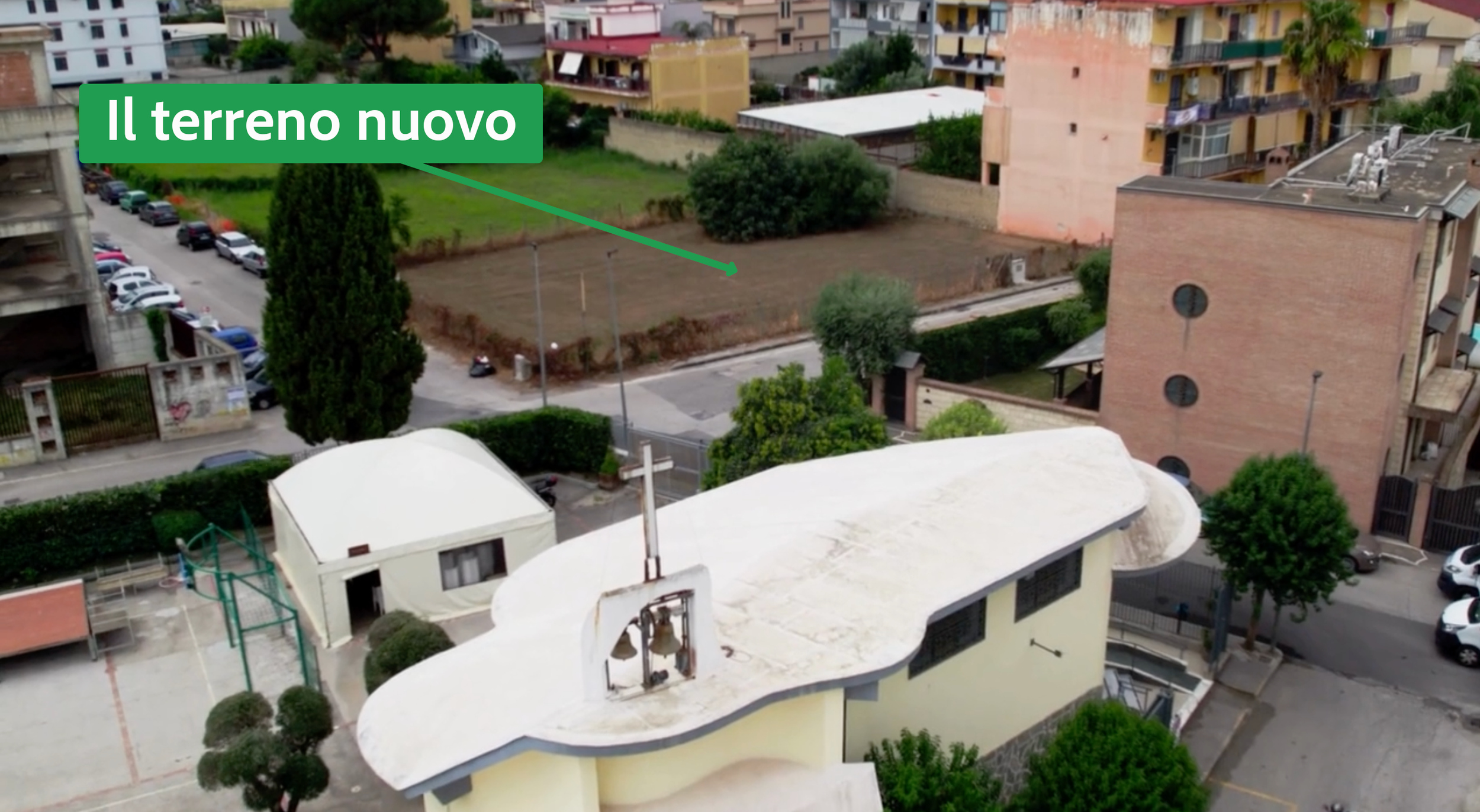 Il terreno del progetto Pietre Vive della Parrocchia S. Maria della Stella a Casoria