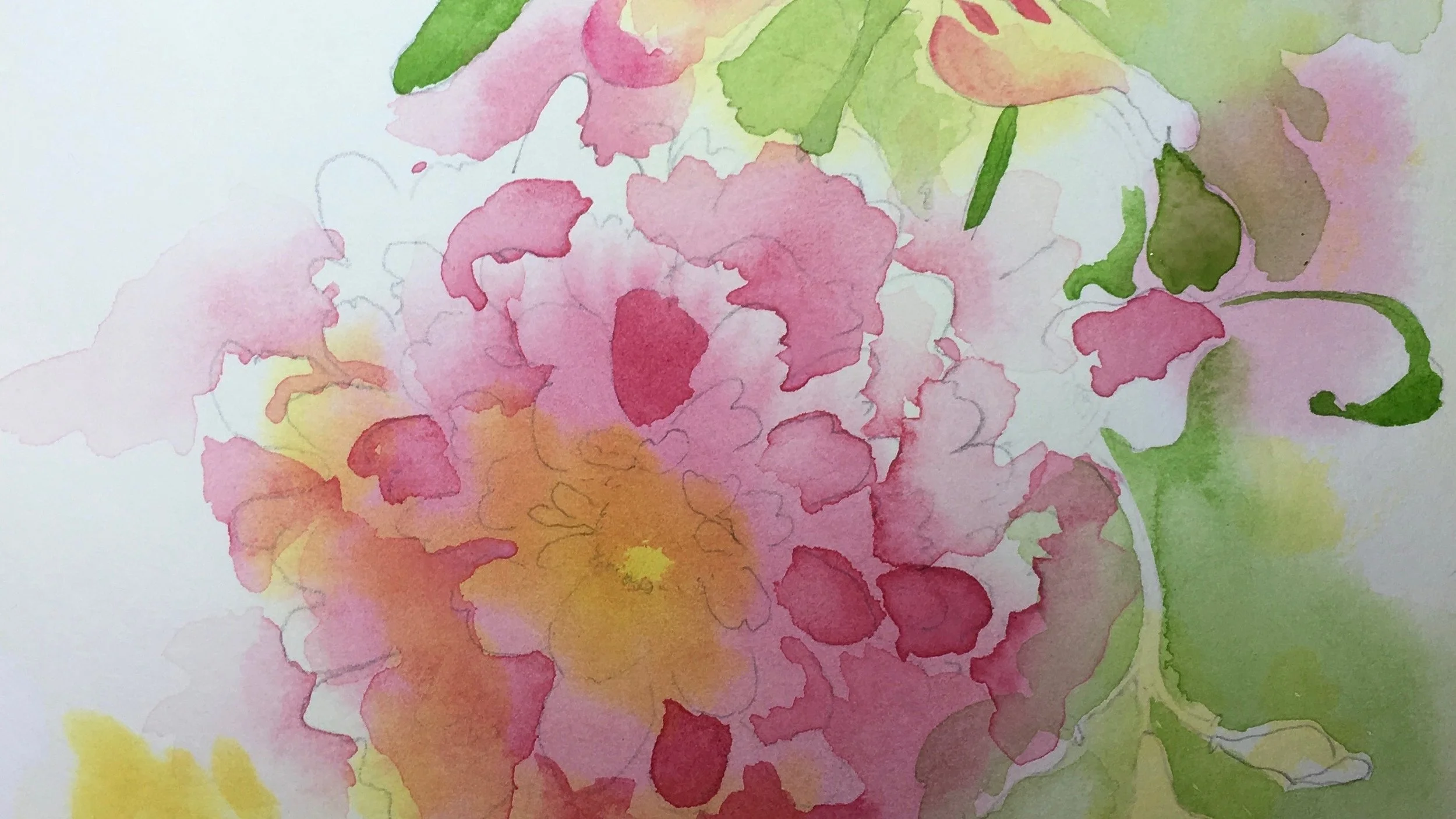 Garden Bouquet Watercolour A5