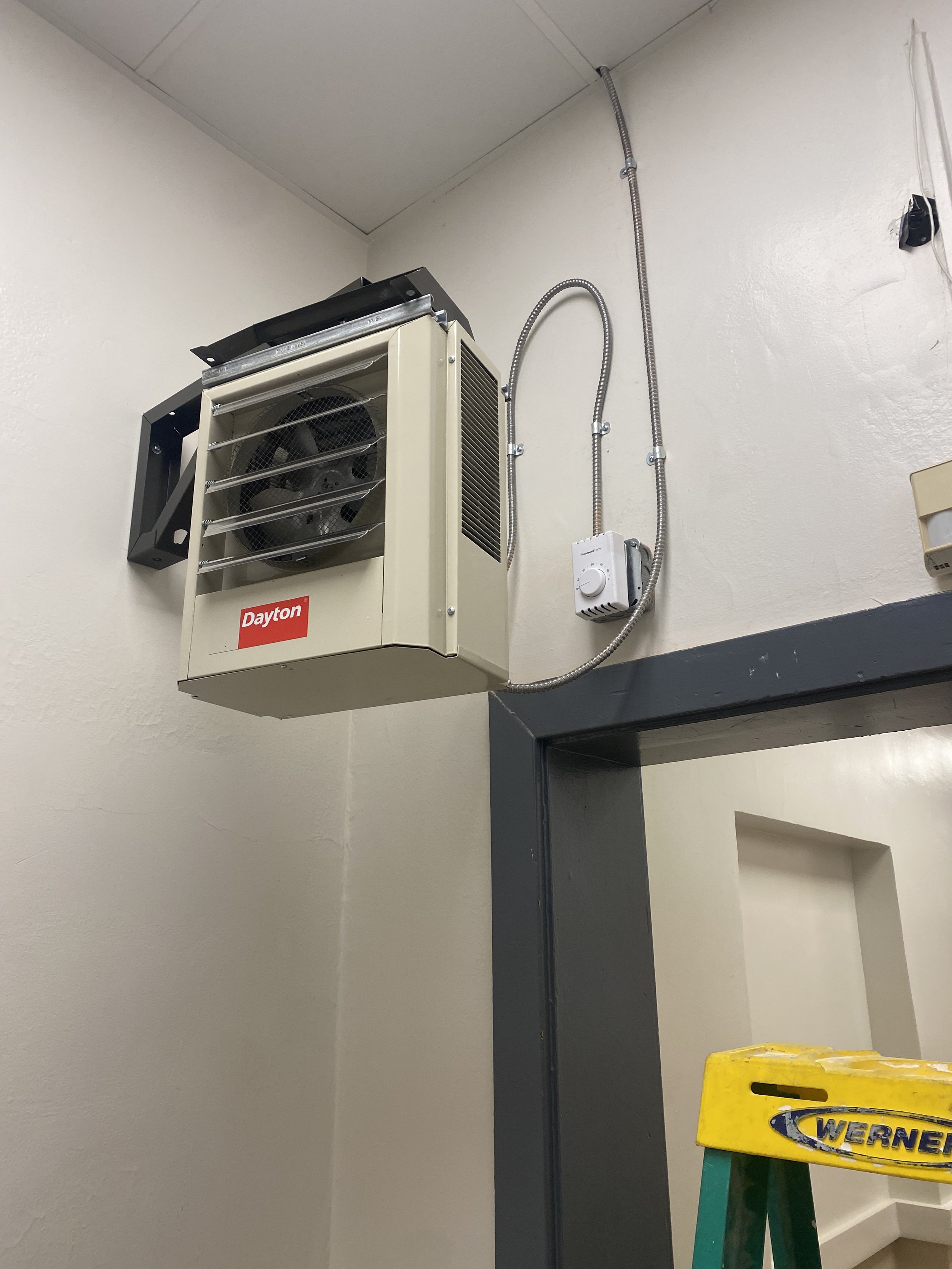 Anacostia Space Heater install