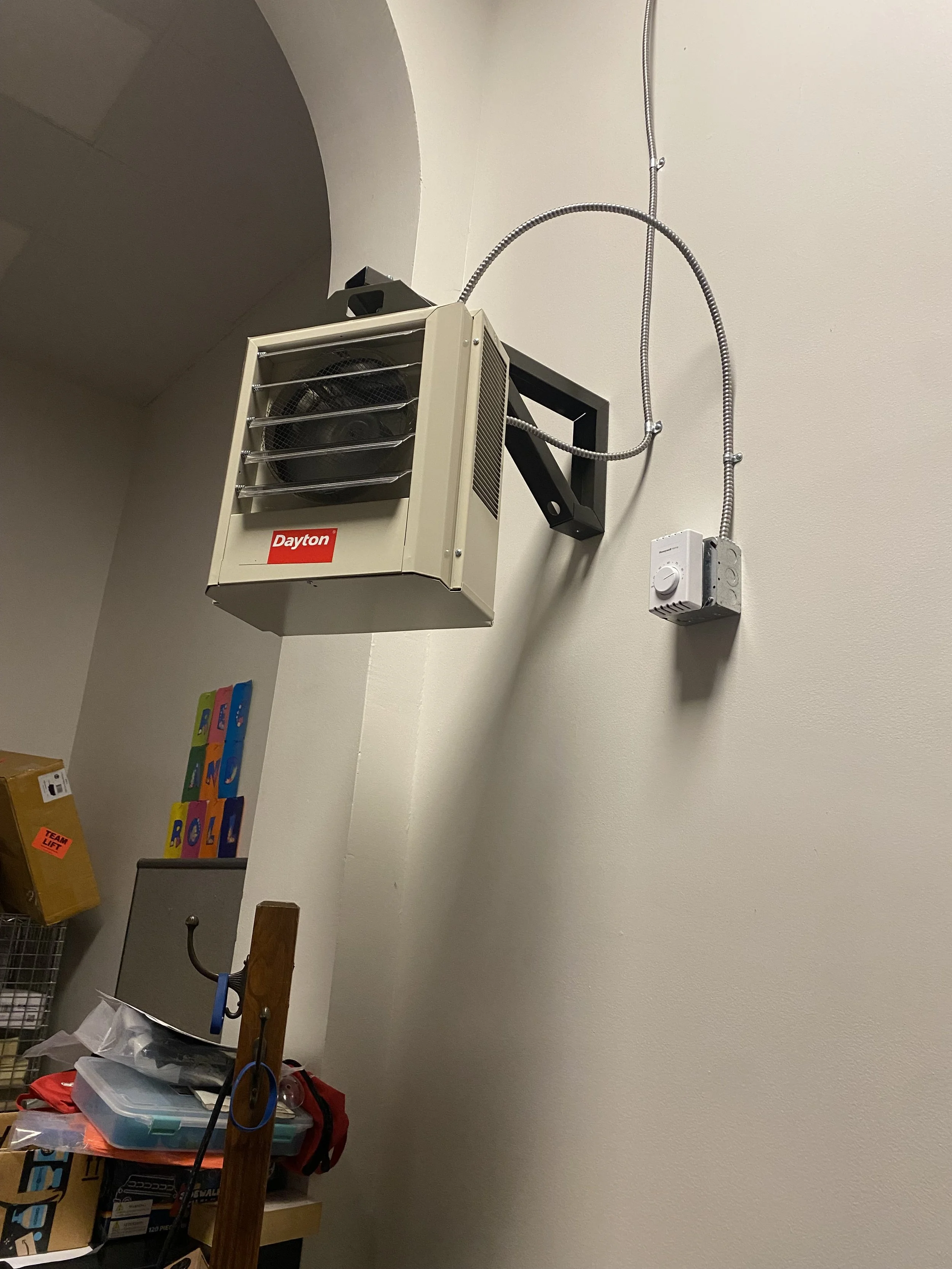 Anacostia Space Heater install