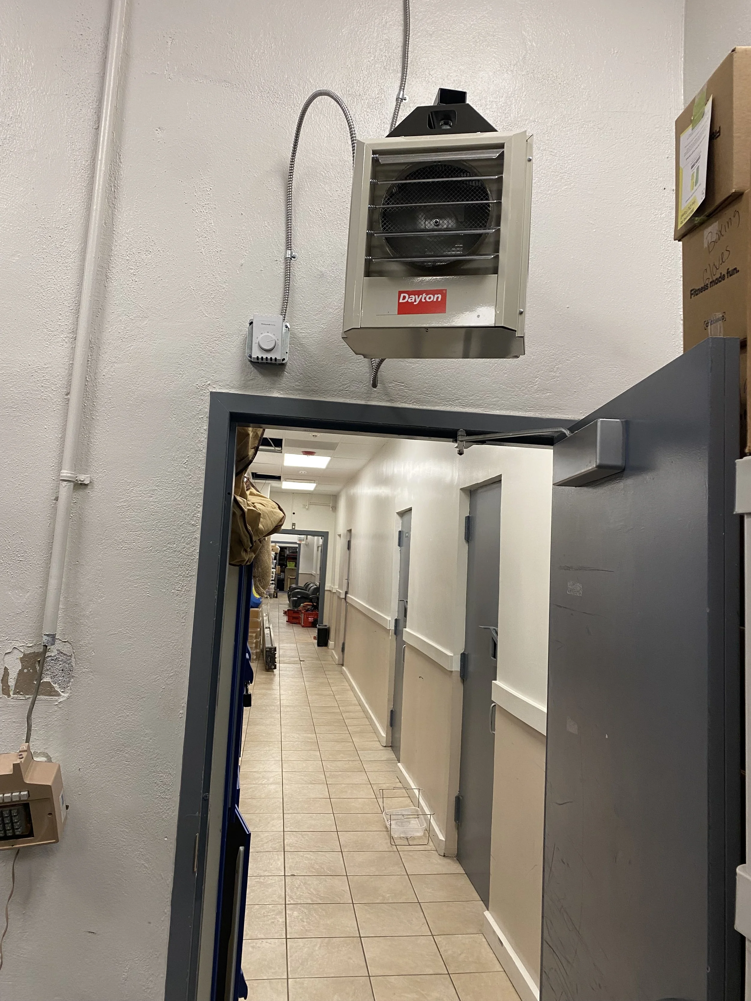 Anacostia Space Heater install