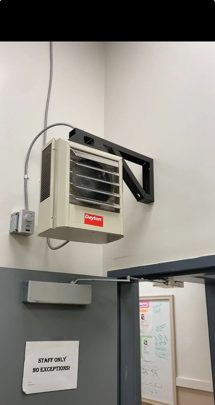 Anacostia Space Heater install