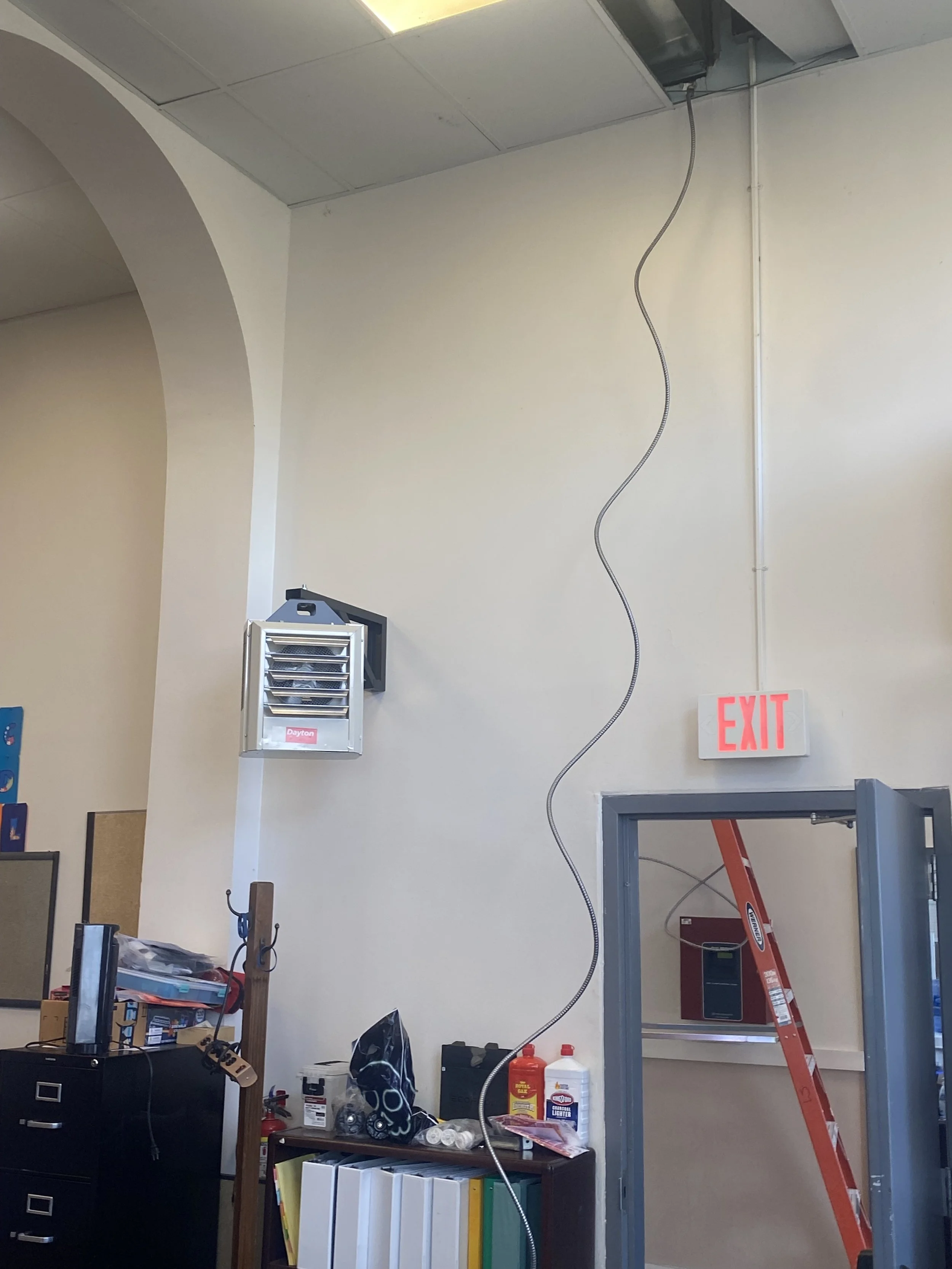 Anacostia Space Heater install