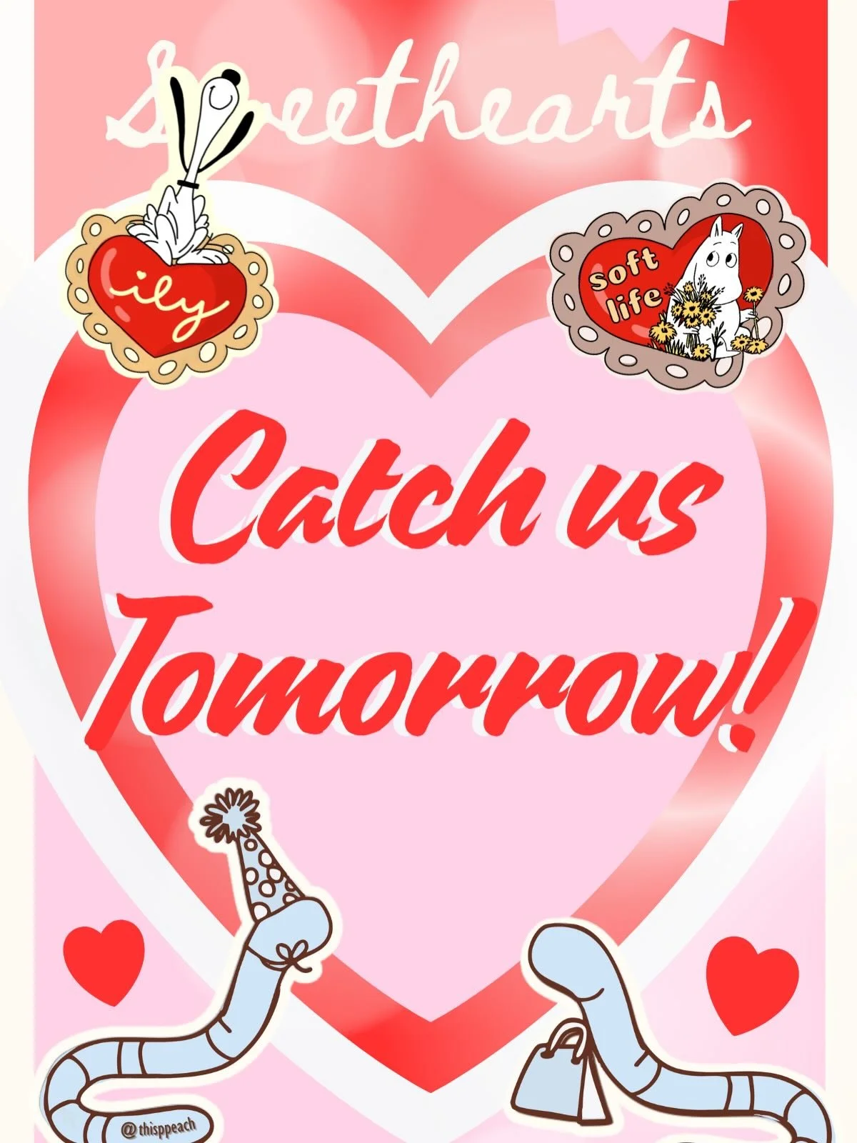 Weekend plans? Sorted.✔️🍑

We are popping up TOMORROW at the Downtown Montebello Sweetheart Stroll!

Come hang out, grab some treats, and visit @thisppeach for the full experience:

📸 FREE Photobooth: Unlimited digital downloads with our cute Valen