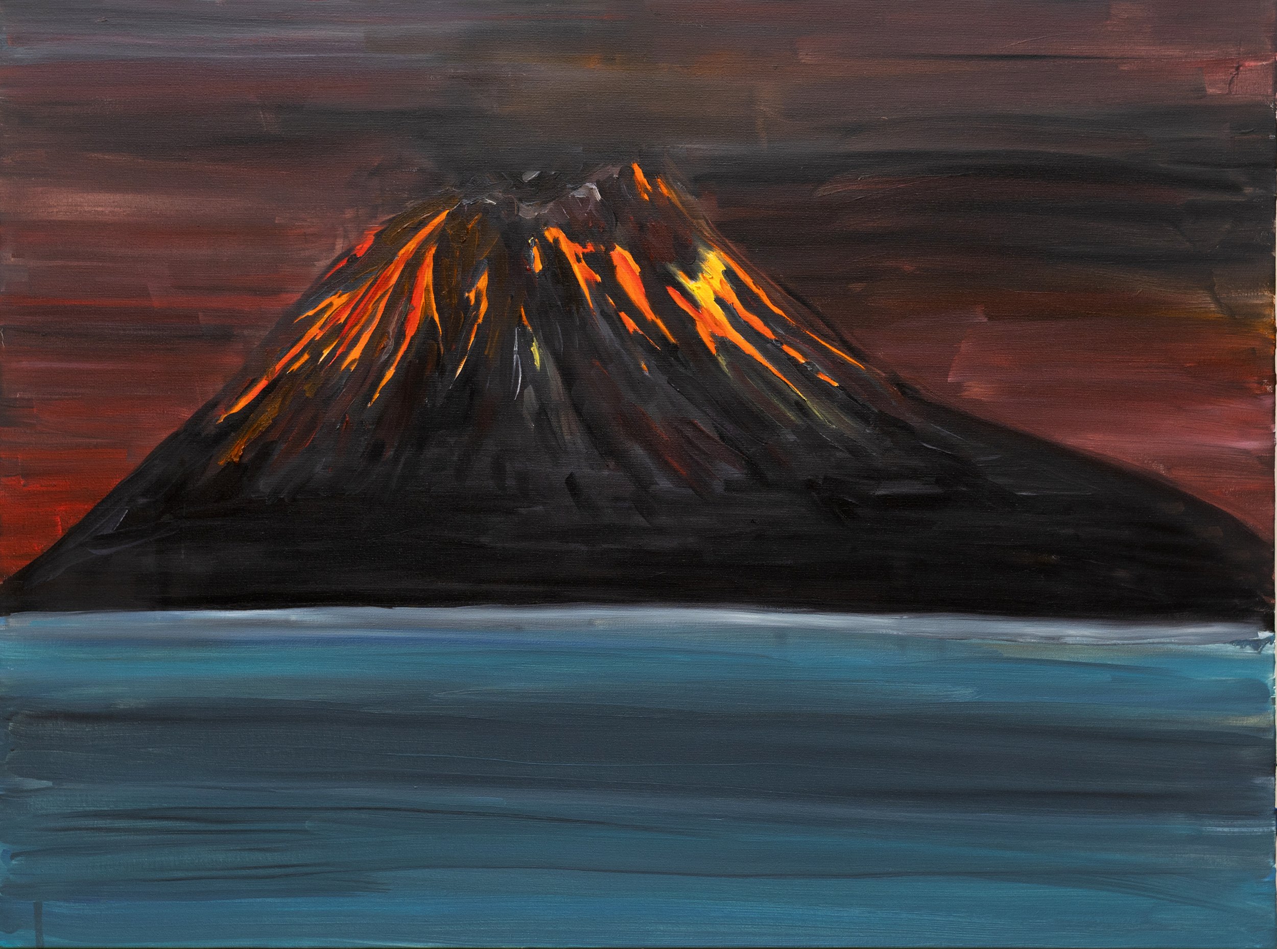 Journey to the Center of the Earth 7, 2025
Oil on canvas
31.5 x 23.6 cm | 80 x 60 cm 