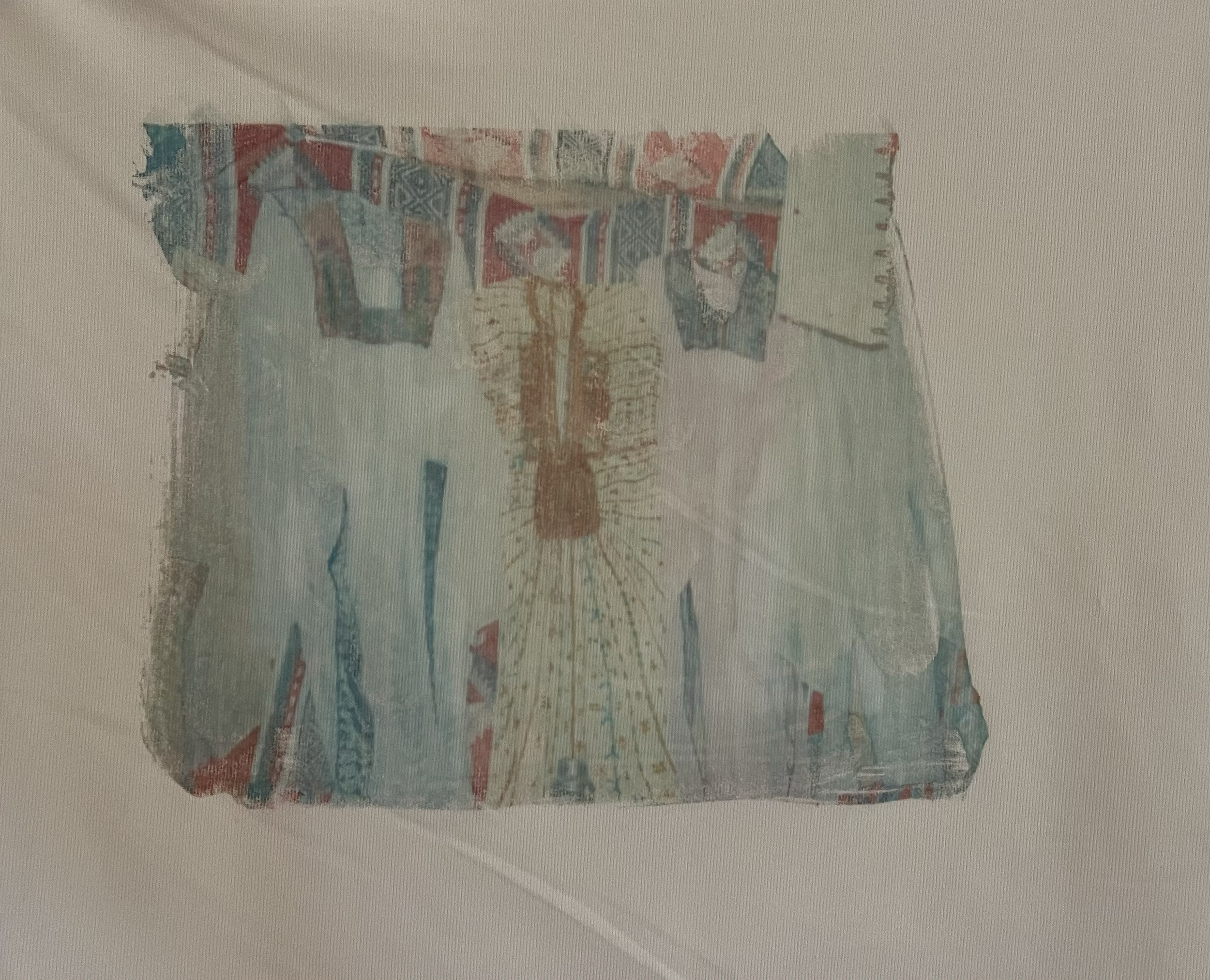 Siwa Dresses, 2025 Mixed Media on fabric 13.8 x 15.8 in | 35 x 40 cm