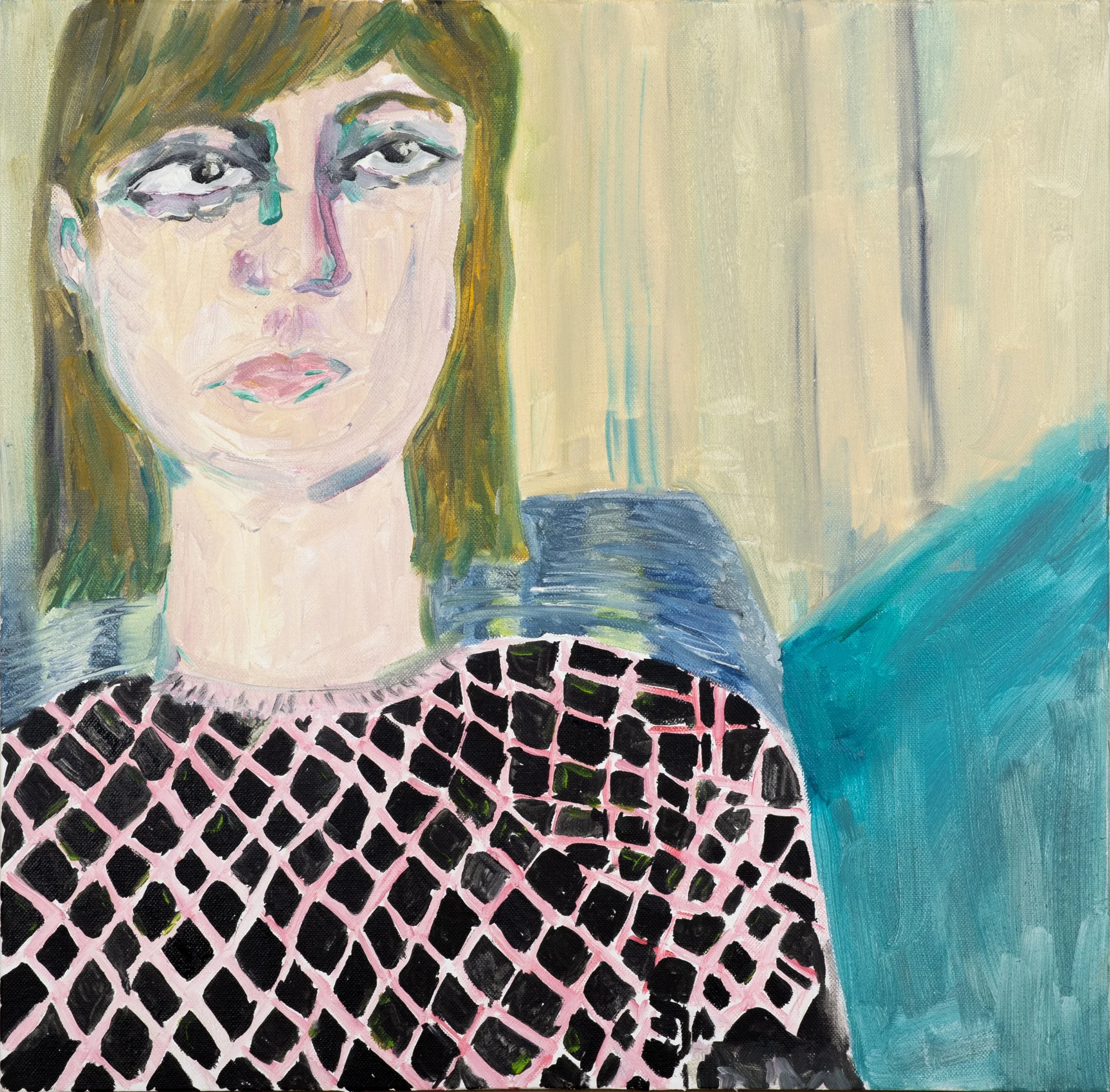Girl in Striped Jumper, 2025
Oil on canvas
19.7 x 19.7 in | 50 x 50 cm