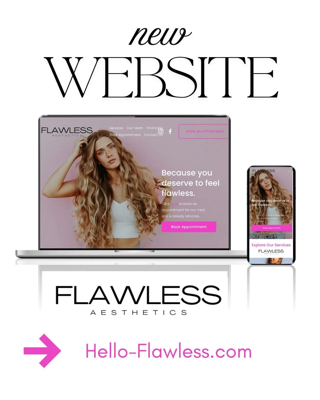 We&rsquo;ve got something new for you&hellip; 👀✨

Our brand new website is officially LIVE! 💻💖

Now it&rsquo;s easier than ever to explore our treatments, learn about our services, and book your next appointment with just a few clicks. We designed