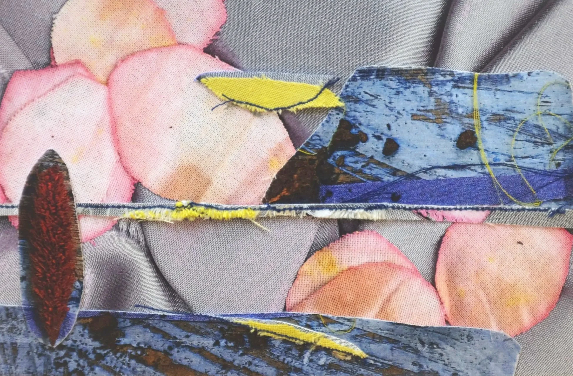 Mountains and Waves. Paper, card, cotton, thread - Ellie Spink (elliemay_clay)