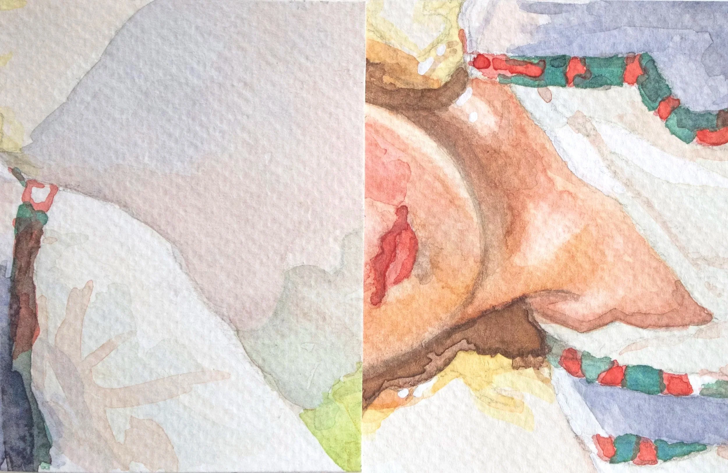 Girl (after Emma Pastor Normann). Watercolour and gouache on paper - Joy Agnes (@boyjailey)