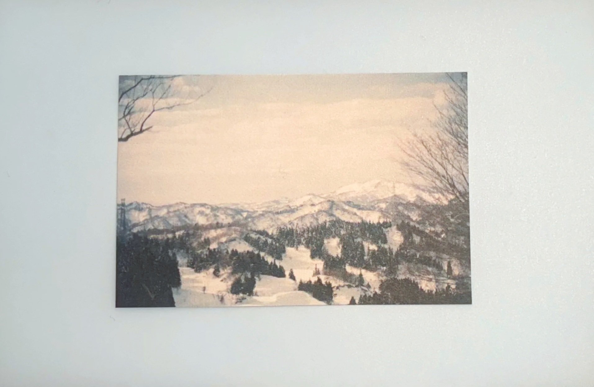 Snowy mountains. Photographic print on paper and tracing paper - Manami Eguchi (@dsqu23)