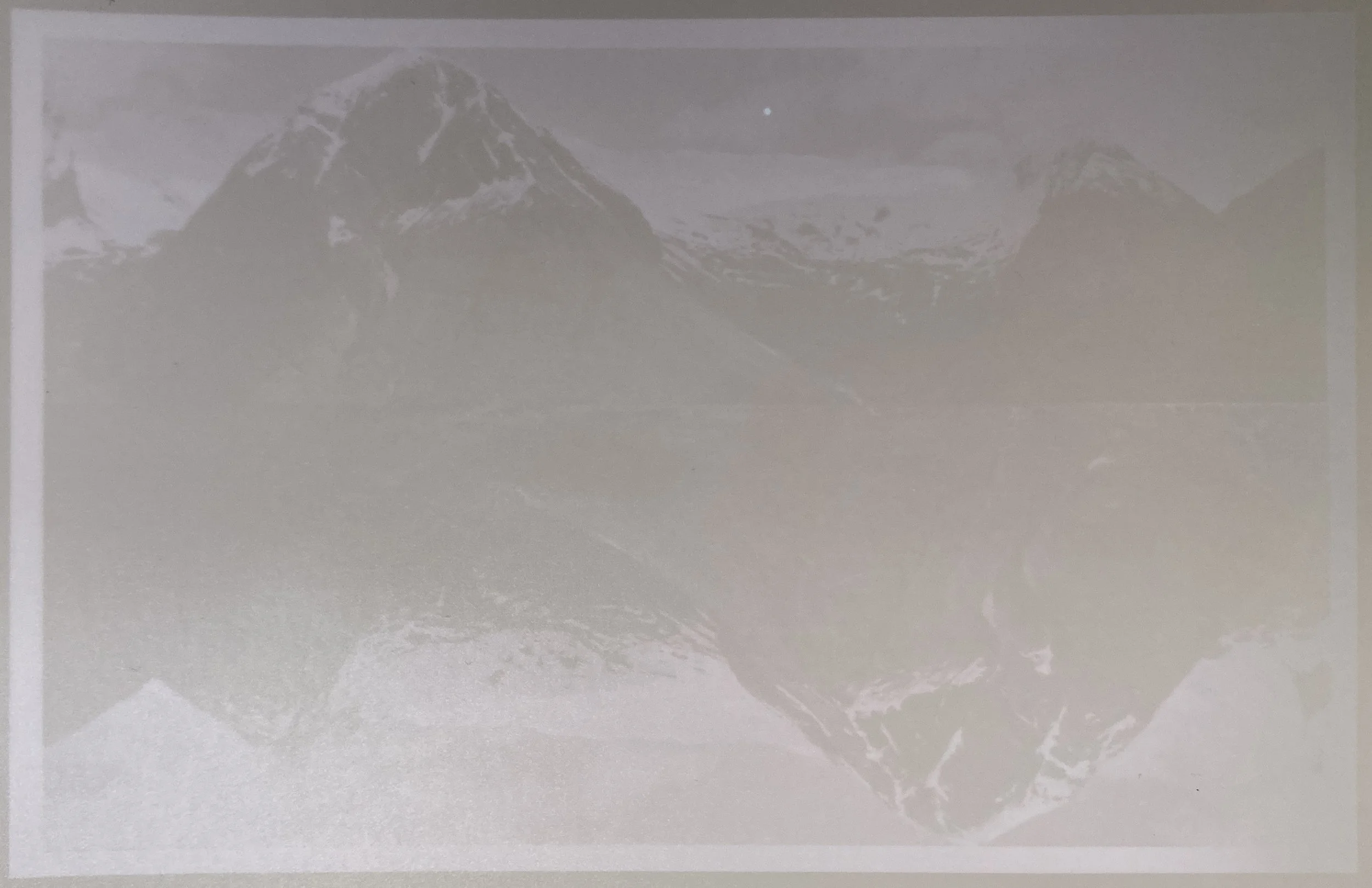 Bergen, Reflected. Lumen Print on Silver Gelatin Paper - Alex Withey (@royorbitson)