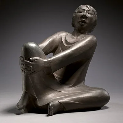 Skulptur einer Frau des Antiquitäten Ankaufs Herne