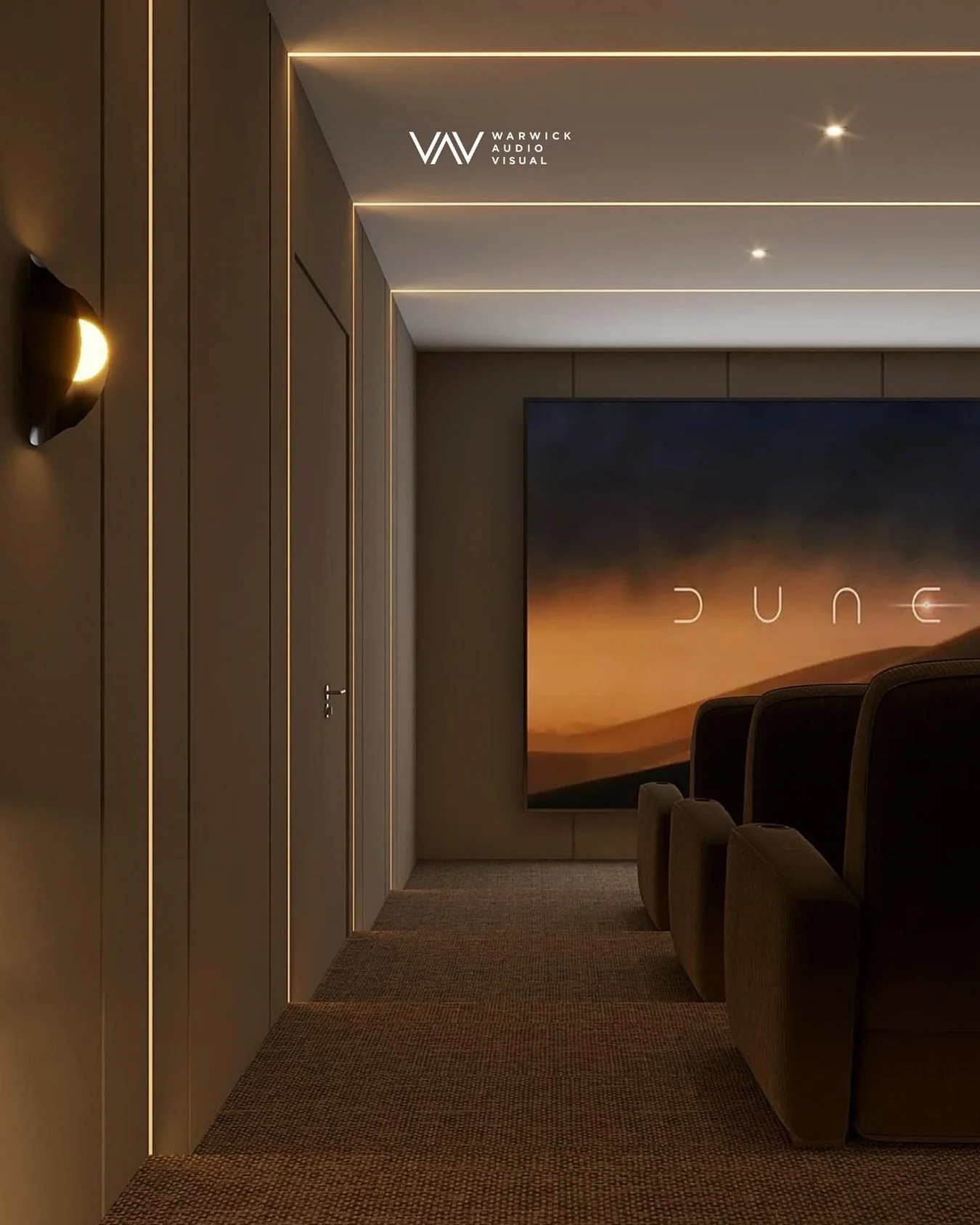 Movie nights, but make them luxury 🎬

With integrated furniture, ambient lighting and a flawless cinema setup, this room is designed for comfort, style and the ultimate viewing experience.

Sit back, unwind and let your home do the entertaining.

#c