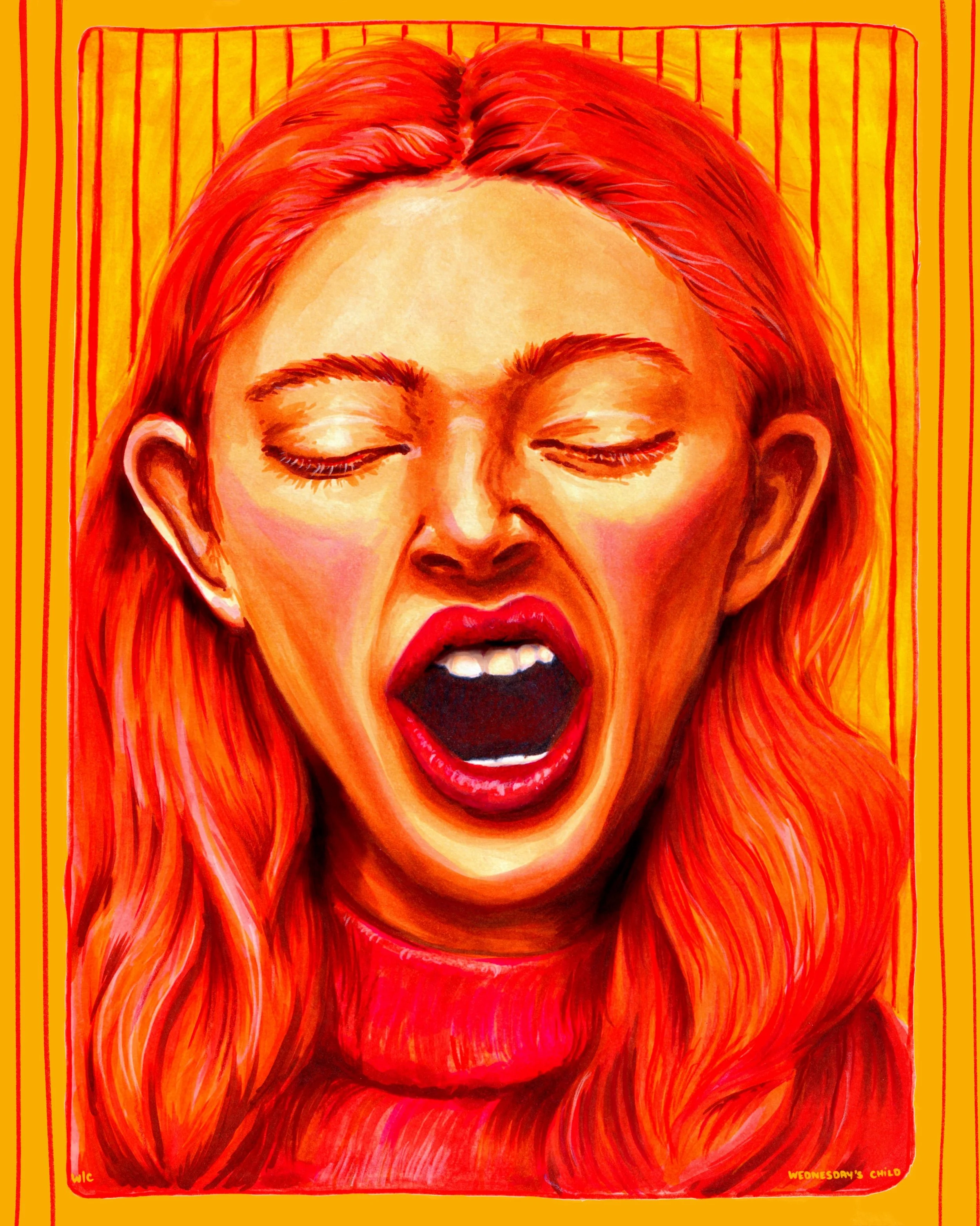 Contagious Yawn - Art Print