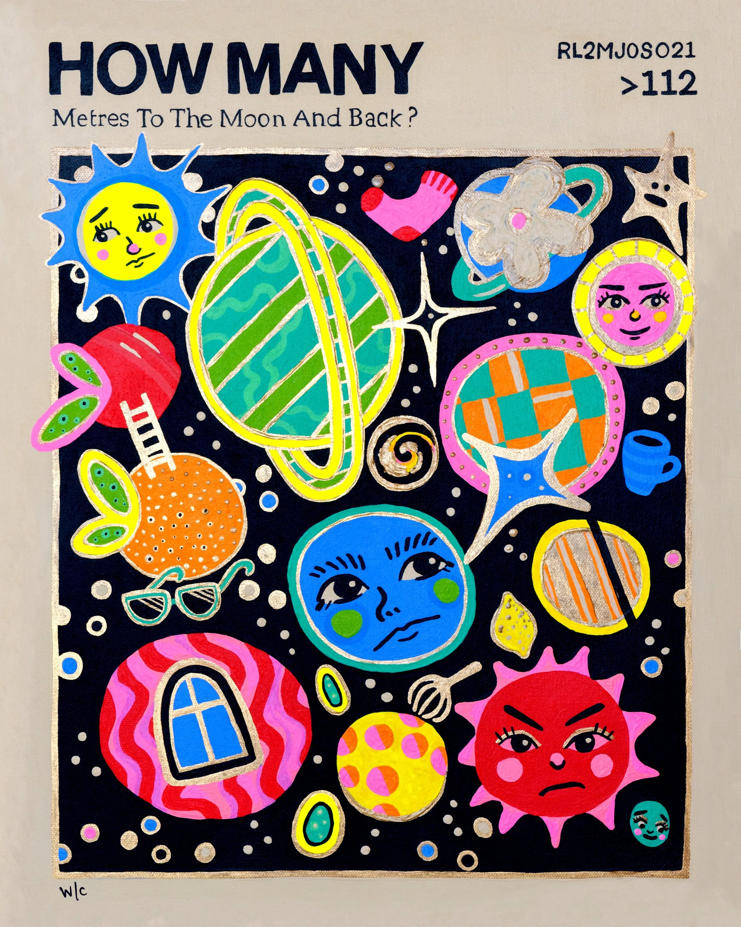 How Many Metres? Art Print