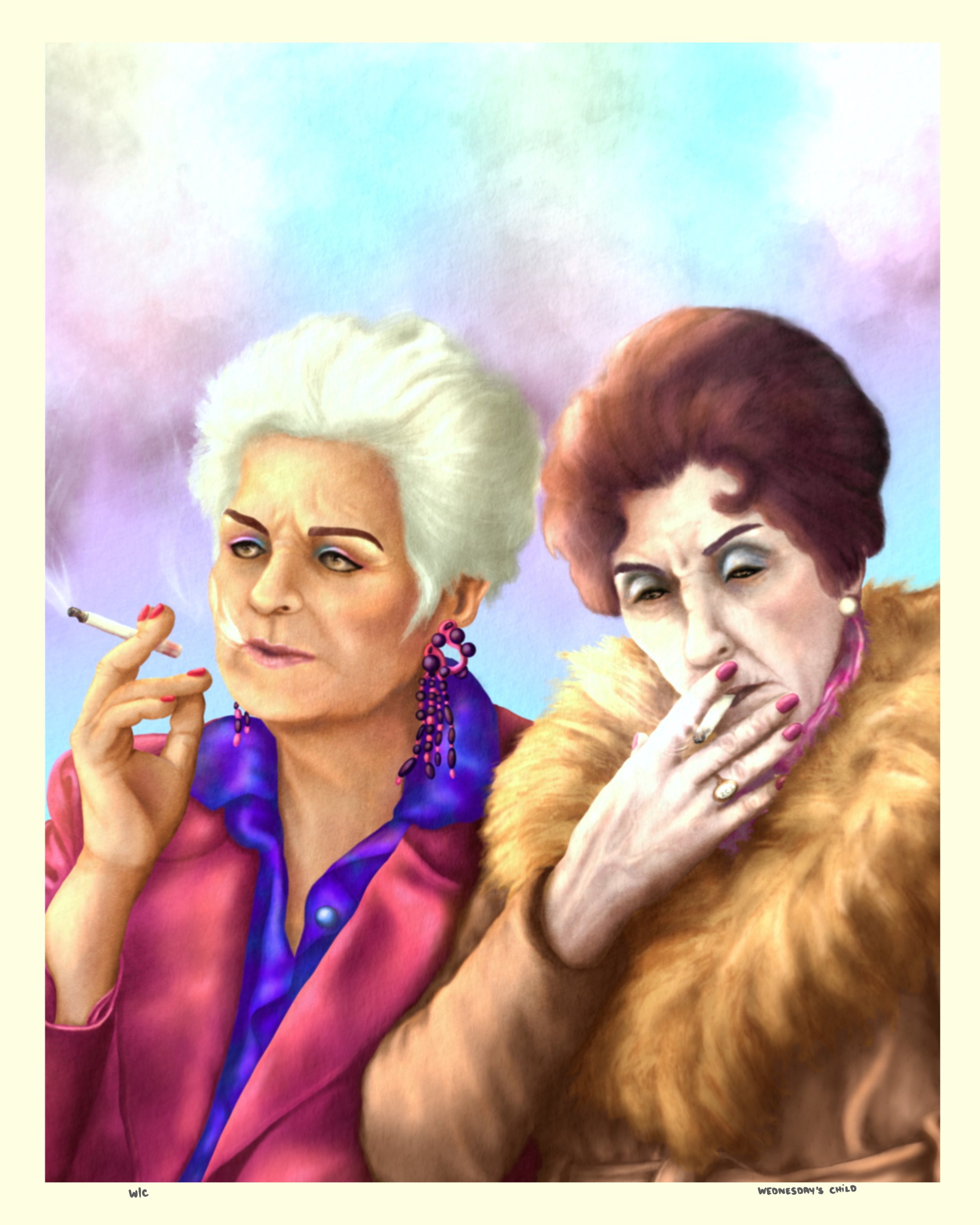 Pat and Dot Eastenders Art Print