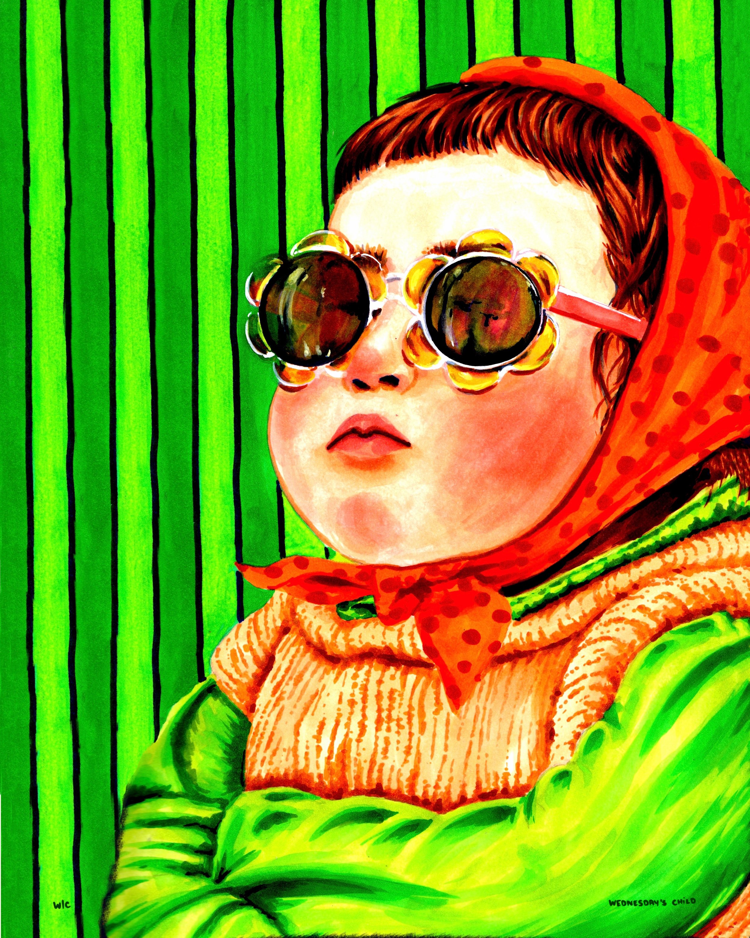 Babushka Baby - Art Print