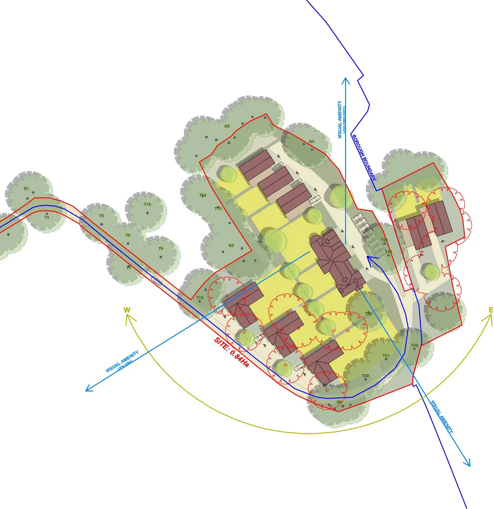 Site analysis and design strategies to maximise residential plot potential in Hampshire by architect Tobias Weaver