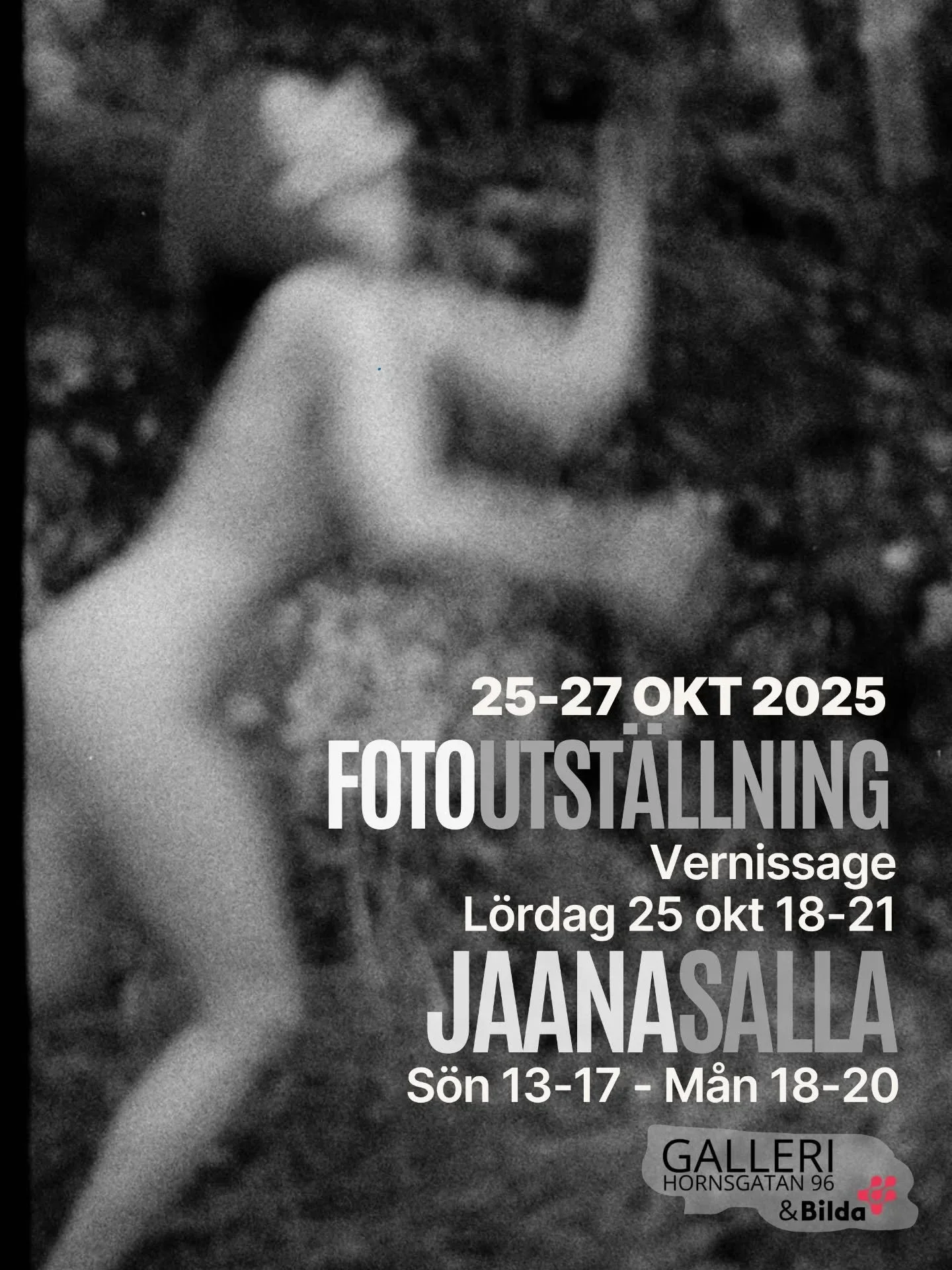 Happy to announce my first solo exhibition, October 25&ndash;27, at @gallerihornsgatan96 
I will show analog photographs taken between 2020 and 2025.

The recurring themes are the body and silhouettes &ndash; but expect a mix of moments captured on f