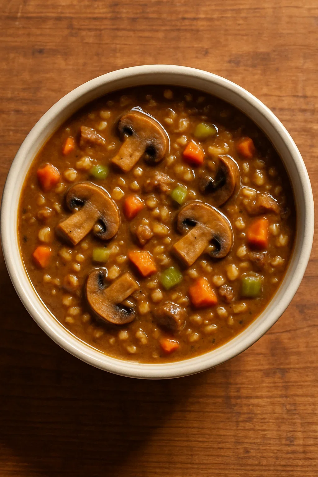 Hearty Barley &amp; Mushroom Stew