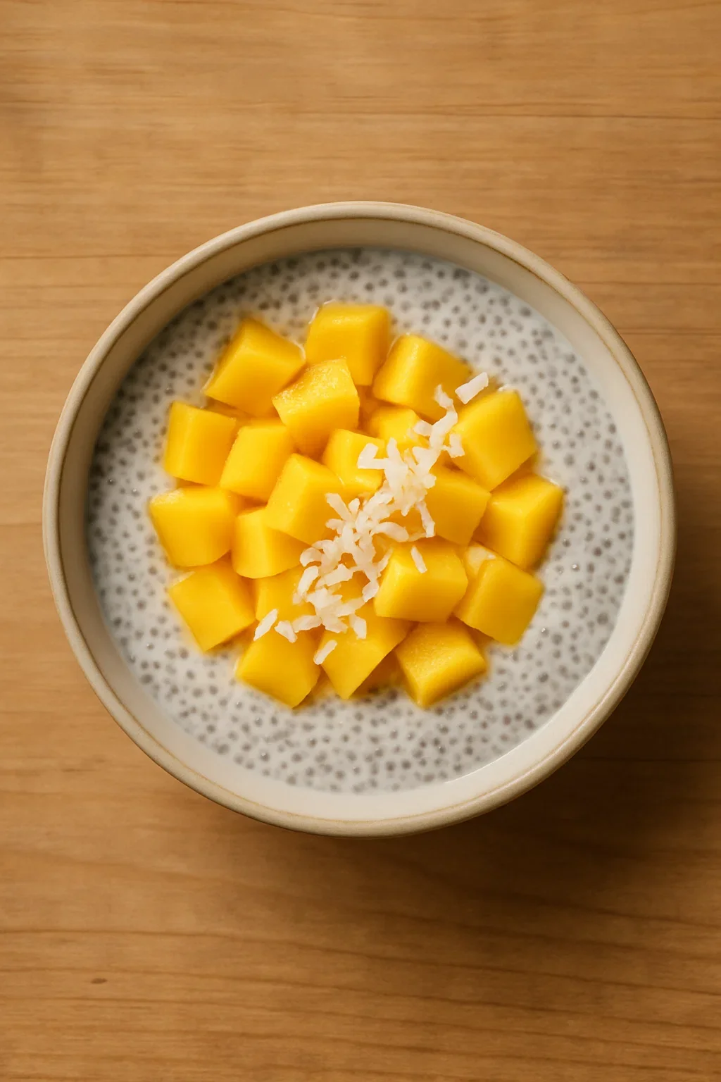 Chia Pudding with Mango &amp; Coconut