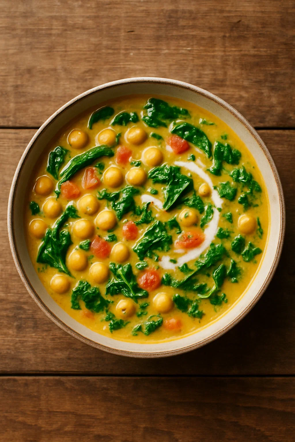 Coconut Chickpea Stew with Greens