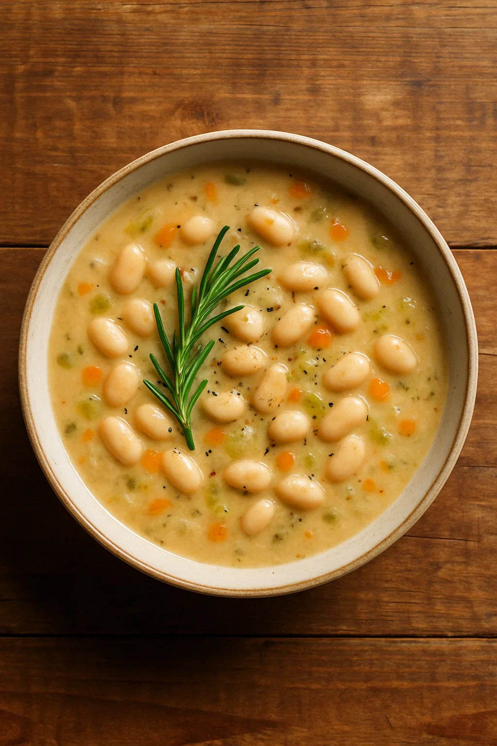 White Bean &amp; Rosemary Soup