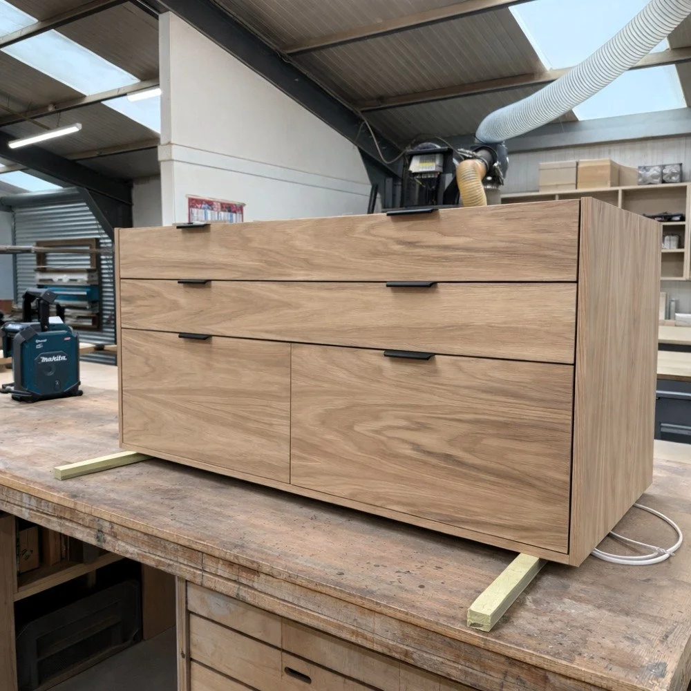 We have been busy working through 'whole-house' joinery projects these last few months - from bedrooms and bathroom cabinetry to boot-rooms, and, of course, kitchens. The team has loved the variety - and, have enjoyed turning their talent to stand-al