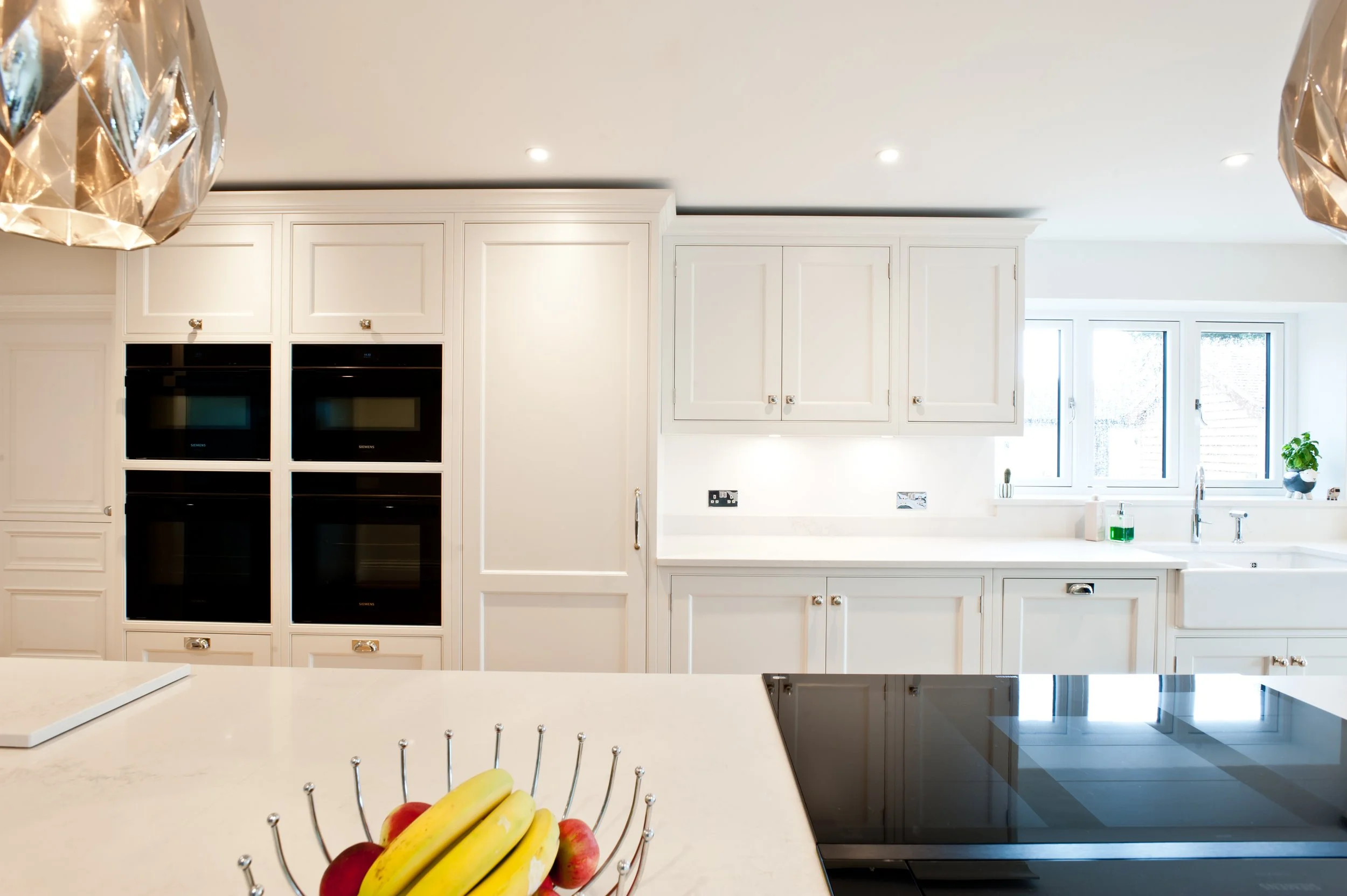 shaker kitchen with hidden pantry