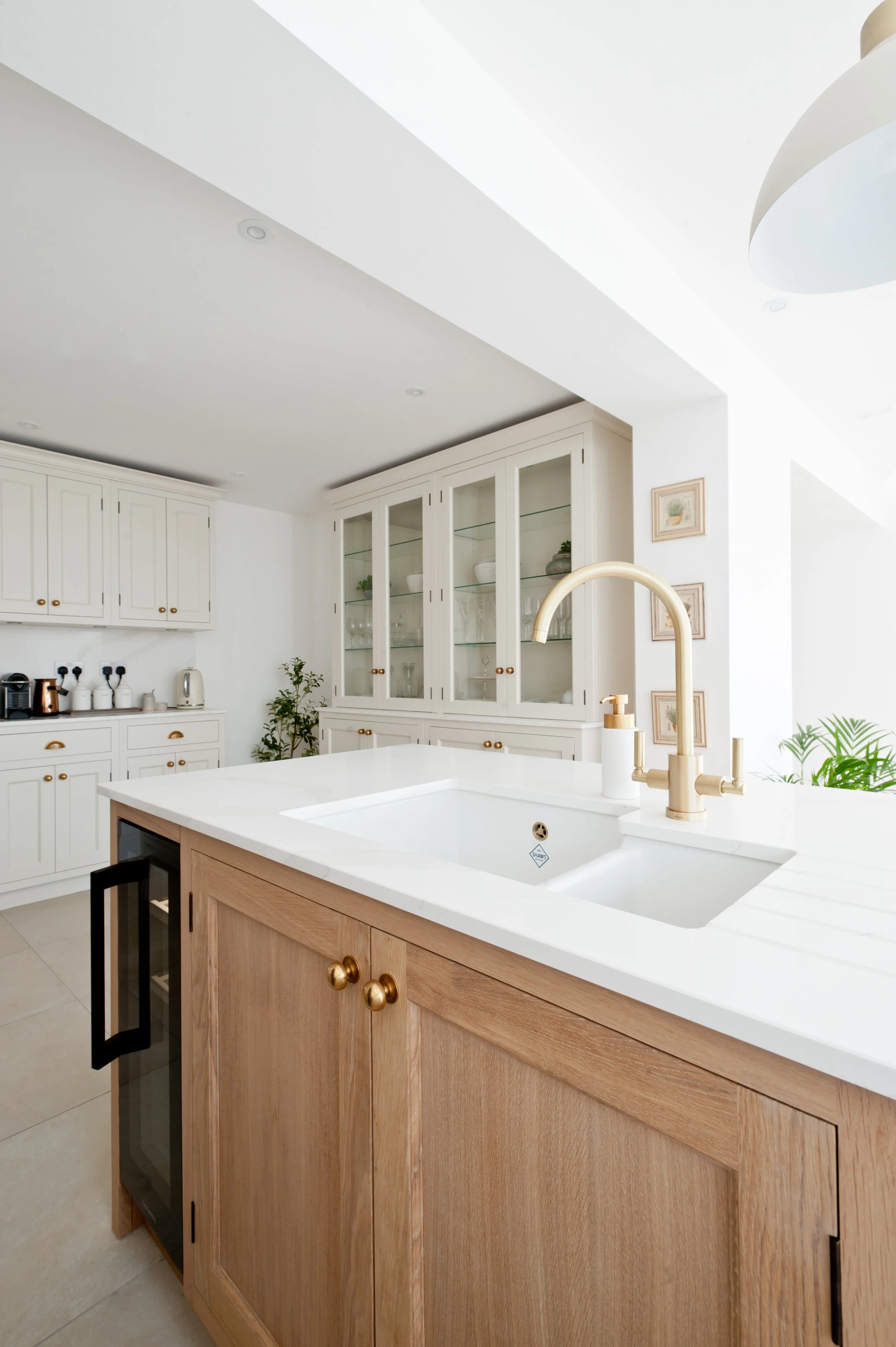 oak shaker style kitchen canterbury kent