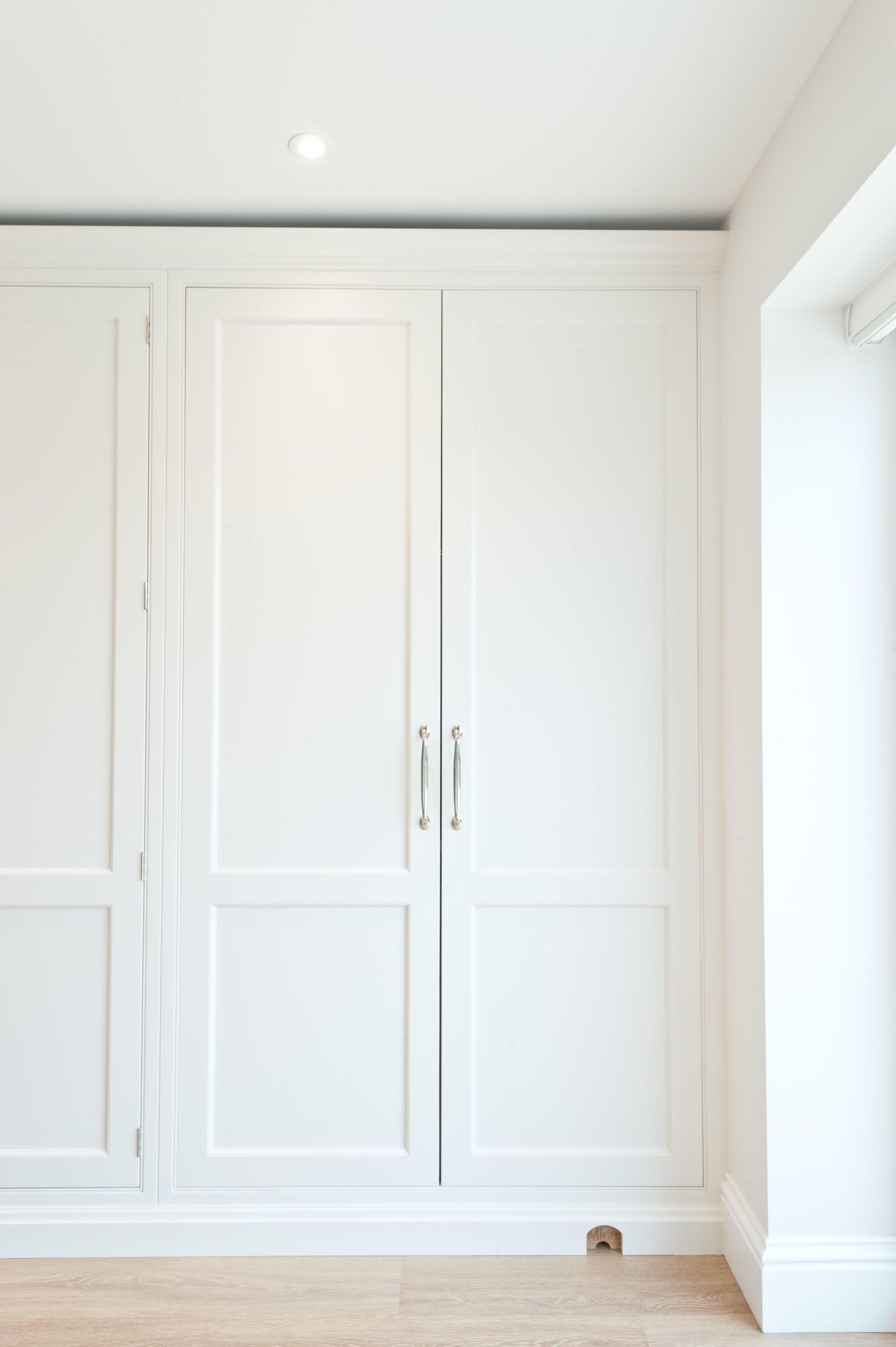 full height larder cupboard in bespoke kitchen in kent
