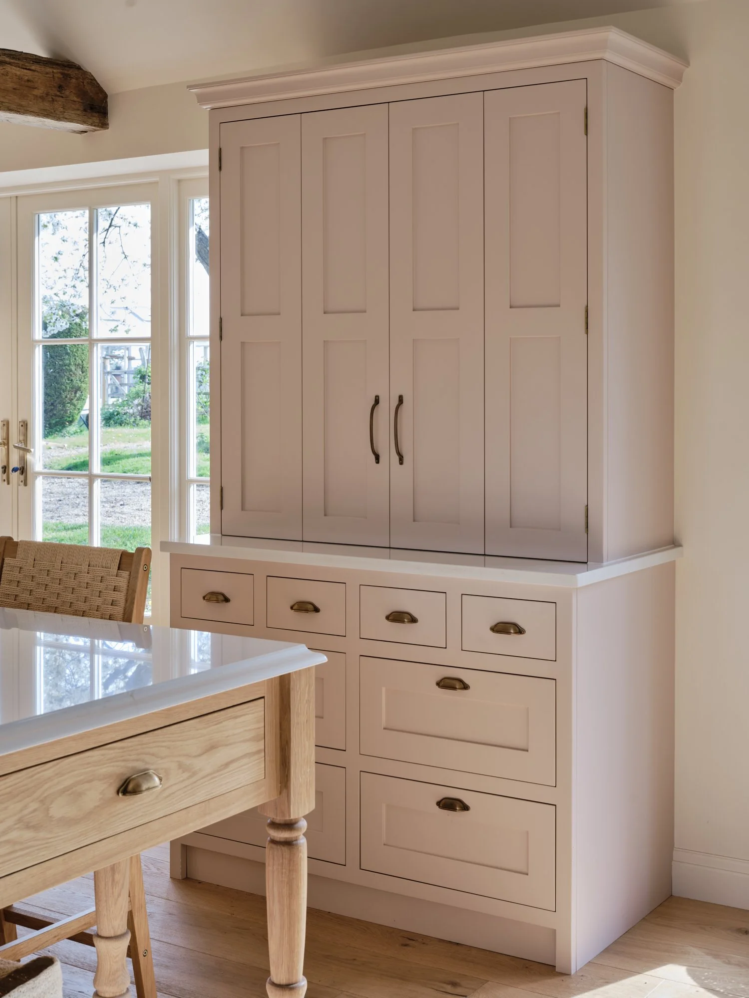 bespoke dresser finished in pink