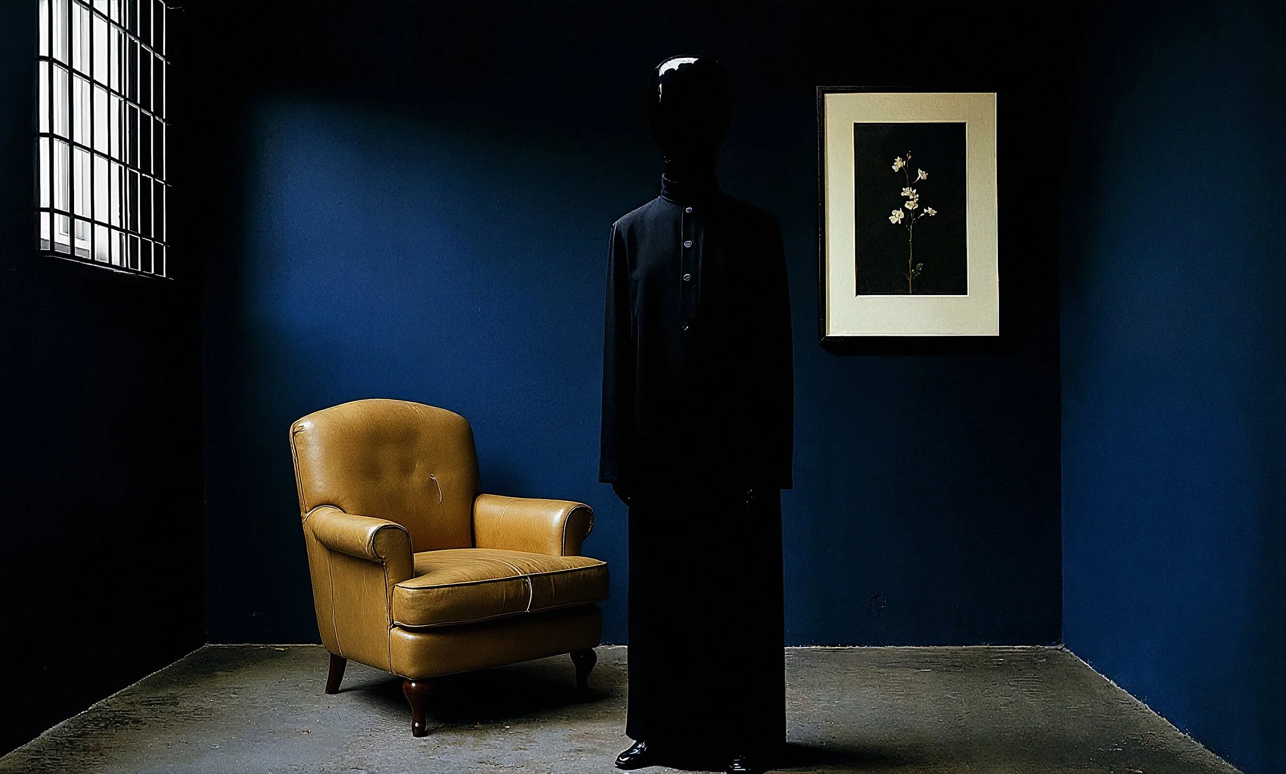 Fotografía generada con IA, retocada, cine experimental, luz cinematográfica.