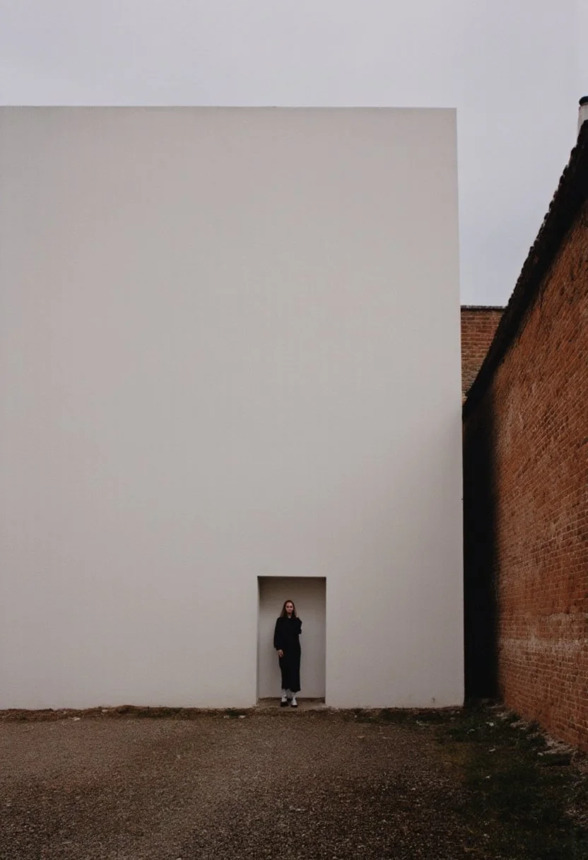 Fotografía generada con IA, retocada, cine experimental, luz cinematográfica.