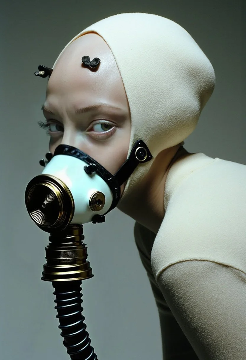 Fotografía generada con IA, retocada, moda experimental.