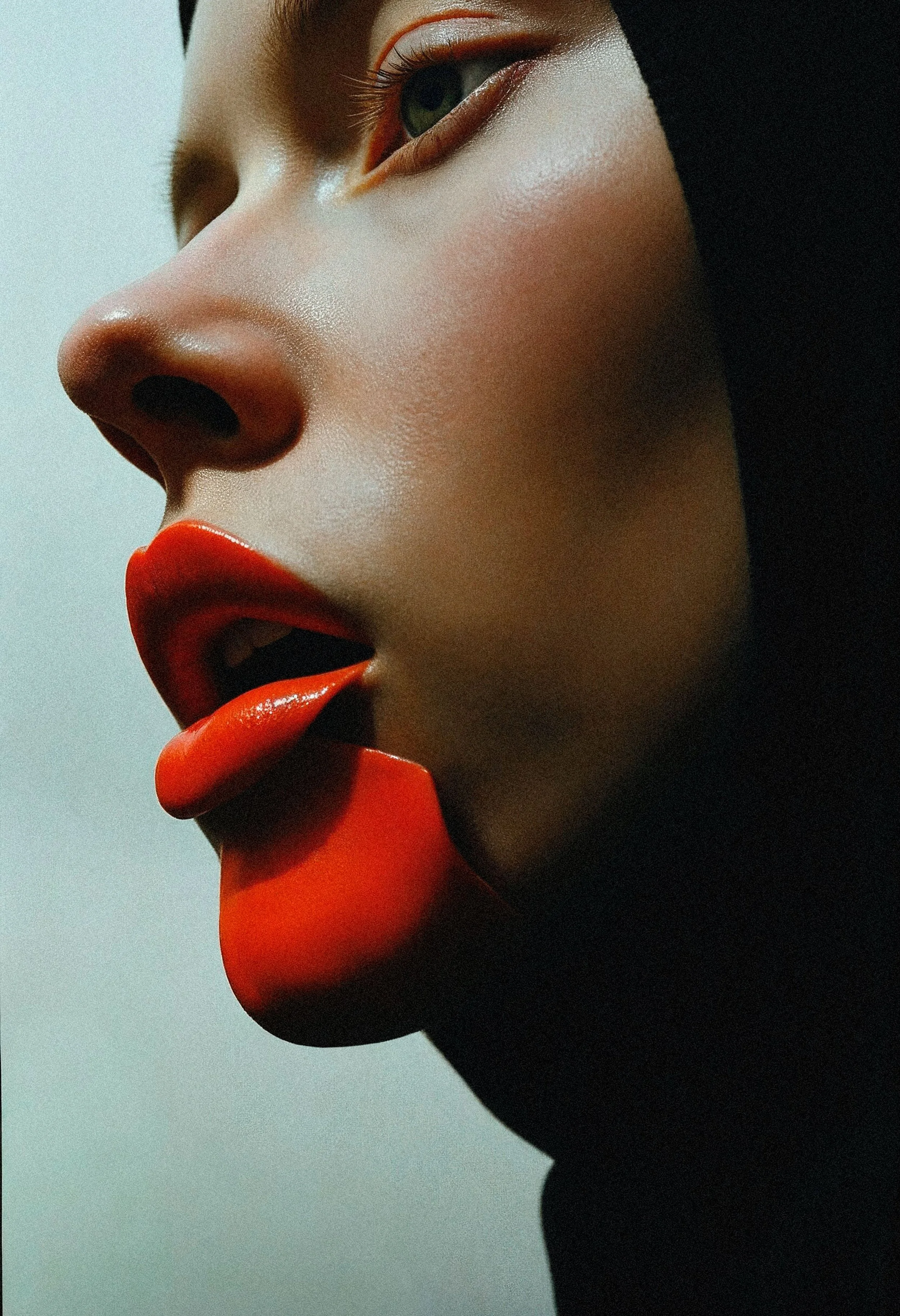 Fotografía generada con IA, retocada, moda experimental.