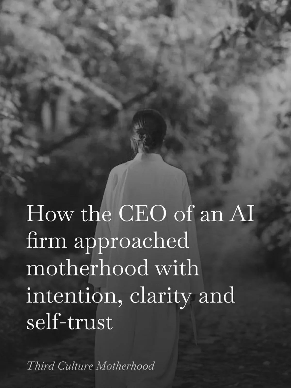Karen, a CEO expecting her first child, came to coaching because she wanted space to think beyond maternity leave plans, birth preferences, and baby checklists. 

She was asking bigger questions that most of us don&rsquo;t consider such as &ldquo;Who