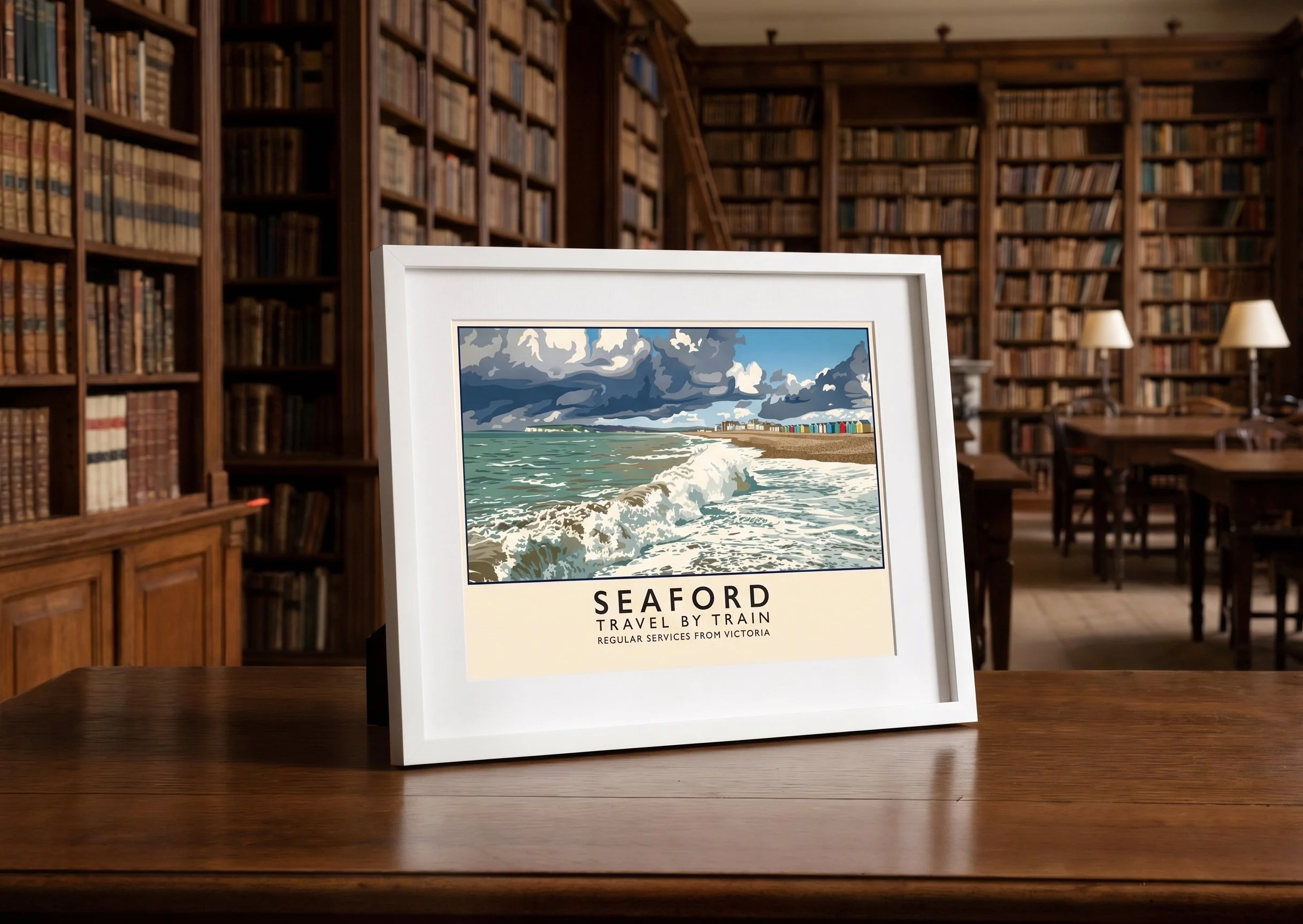 Seaford Travel by Train Illustration