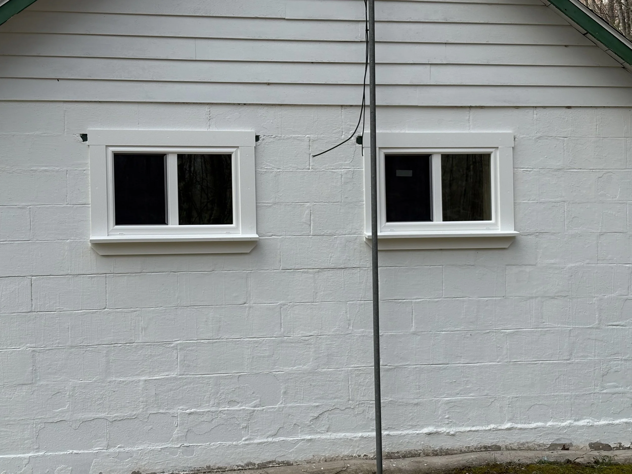 Custom windows and trim. 