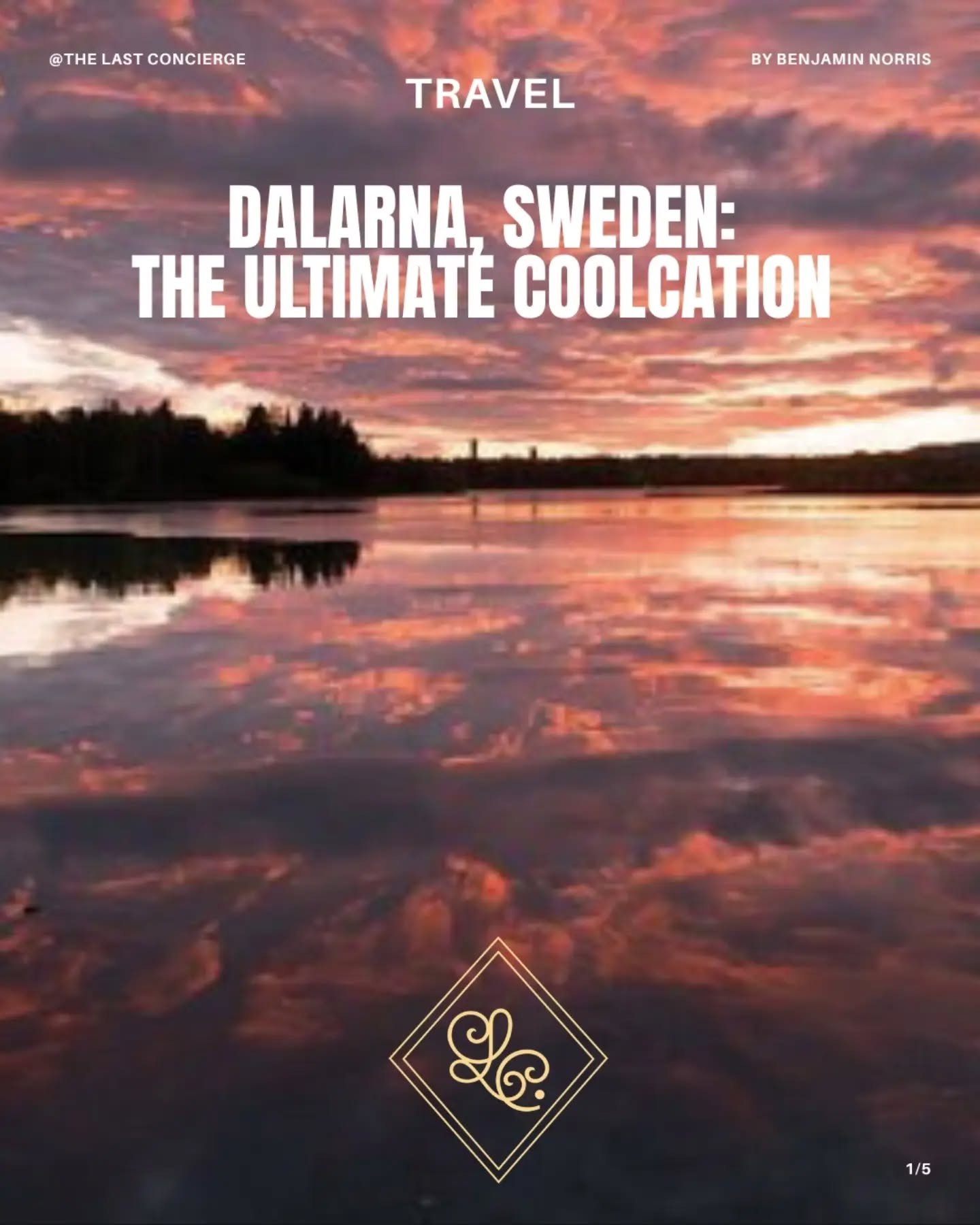 There was a time when the perfect summer holiday meant heading south until the temperature became almost unbearable.

However, as European summers get hotter, perhaps luxury travel is beginning to look rather different.

In Dalarna, Sweden, I found a