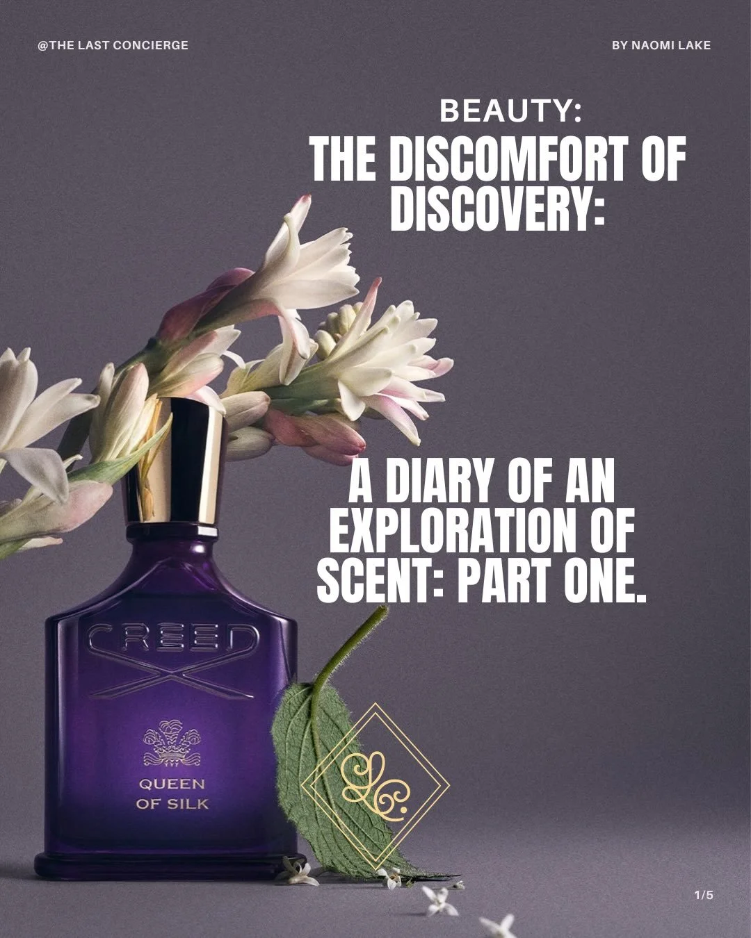 Would you wear a different perfume every day for a month?

She thought she knew what she liked&mdash;then decided to stop wearing it.

For 30 days, @naomilakemua wears an unknown fragrance. No reaching for the familiar, no defaulting to the bottles s